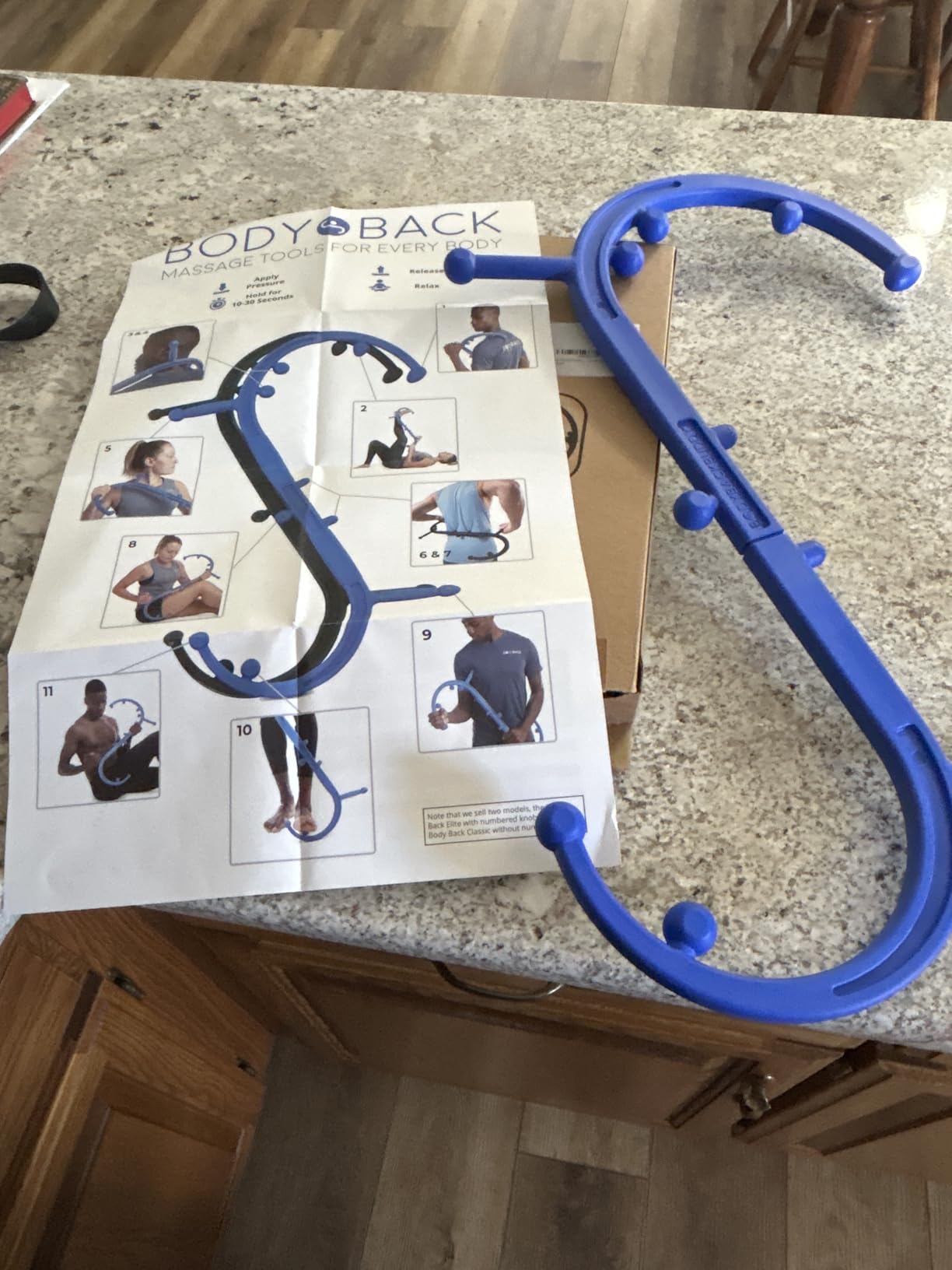 Body Back Buddy Classic USA Made FSA Eligible Handheld Full Body Massage Cane Trigger Point Massage Tool for Deep Tissue Pain Relief - Dual Massage Hooks for Back, Shoulder, Neck. Manual Back Massager customer photo 2