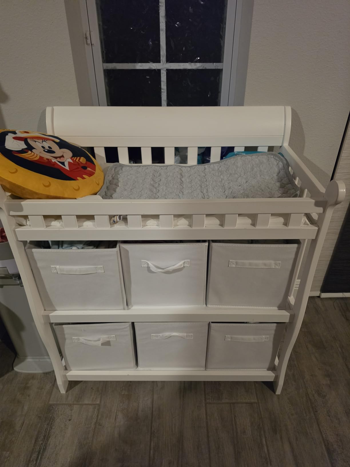 Delta Children Eclipse Changing Table with Changing Pad, White customer photo 1
