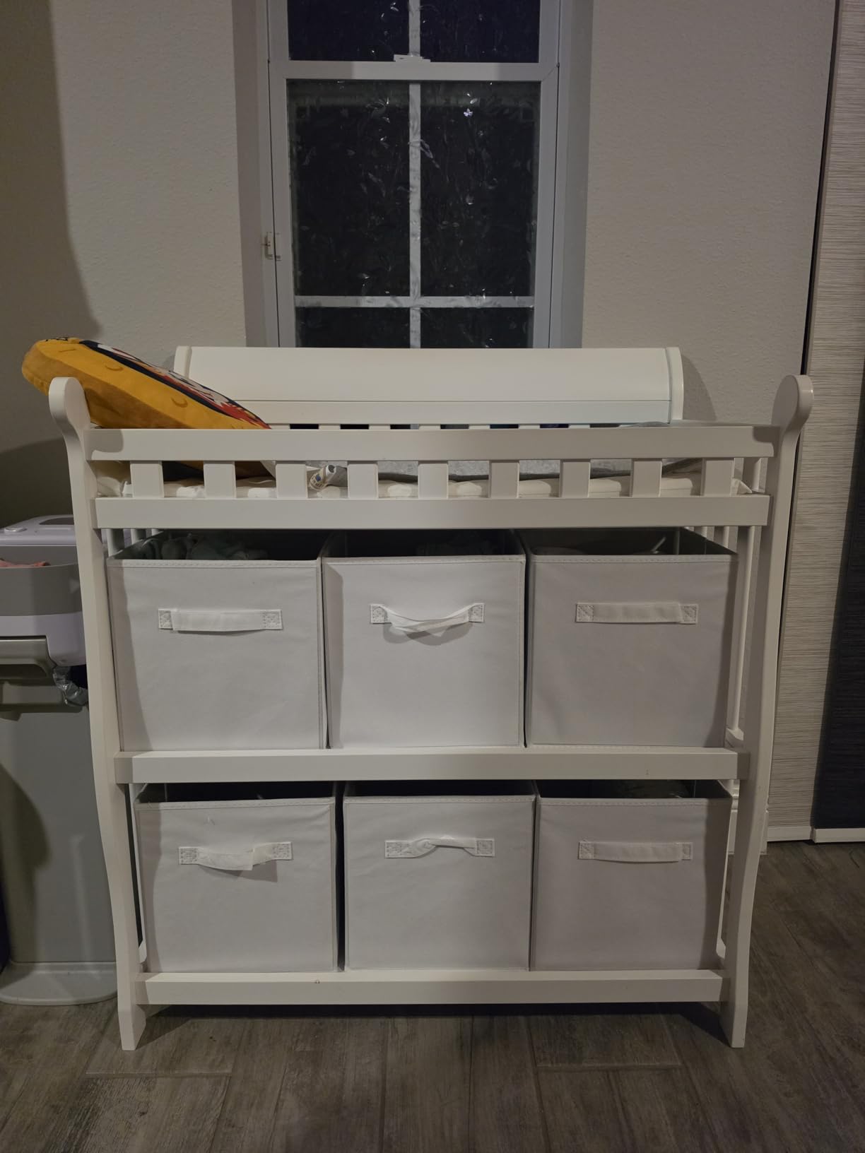 Delta Children Eclipse Changing Table with Changing Pad, White customer photo 2