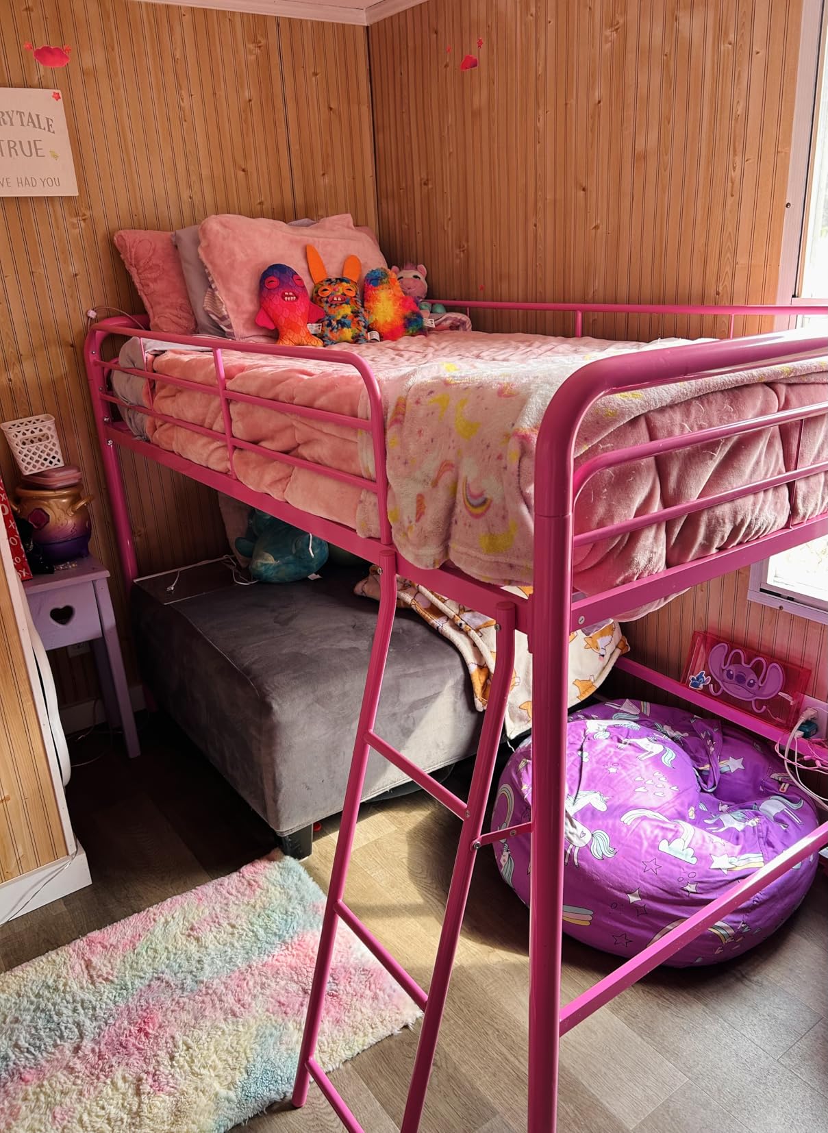 DHP Junior Loft Bed, Space-Saving Metal Frame, Black Finish, Ideal for Younger Children customer photo 2