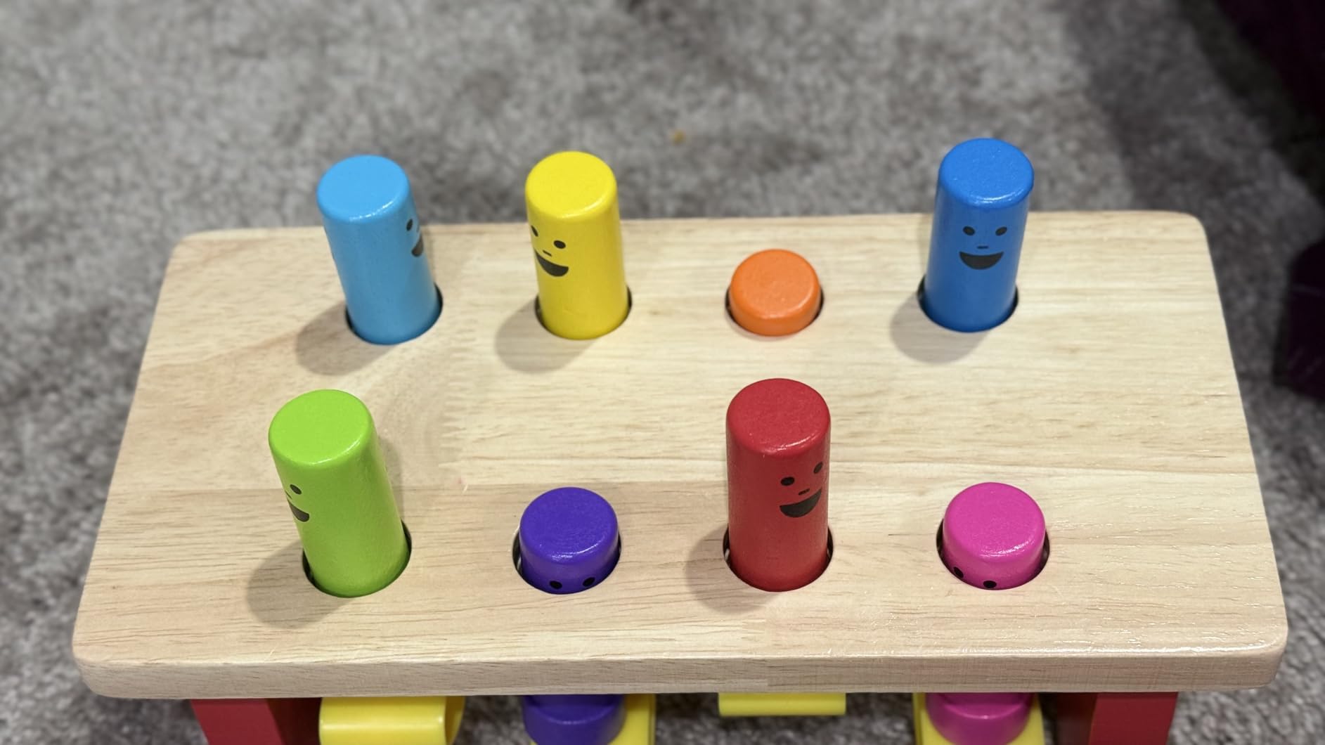 Melissa & Doug Deluxe Pounding Bench Wooden Preschool Learning Toy with Mallet customer photo 2