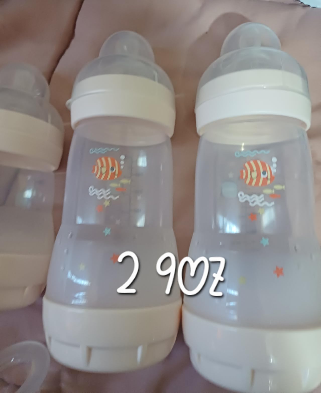 MAM Easy Start Anti-Colic Baby Bottle Starter Set - 4 Self Sterilizing Bottles (5oz & 9oz) + 2 Newborn Pacifiers Breastfed Baby Feeding Gift Set customer photo 1