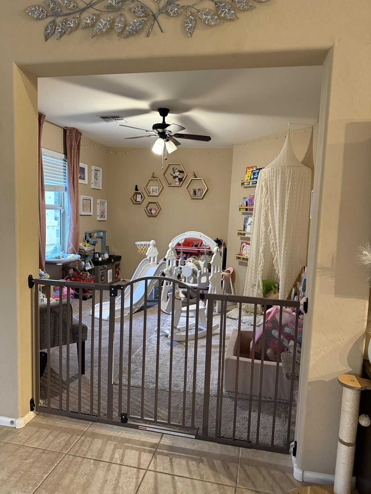 Ingenuity Decorative Extra Wide Baby Gate & Dog Gate, 44