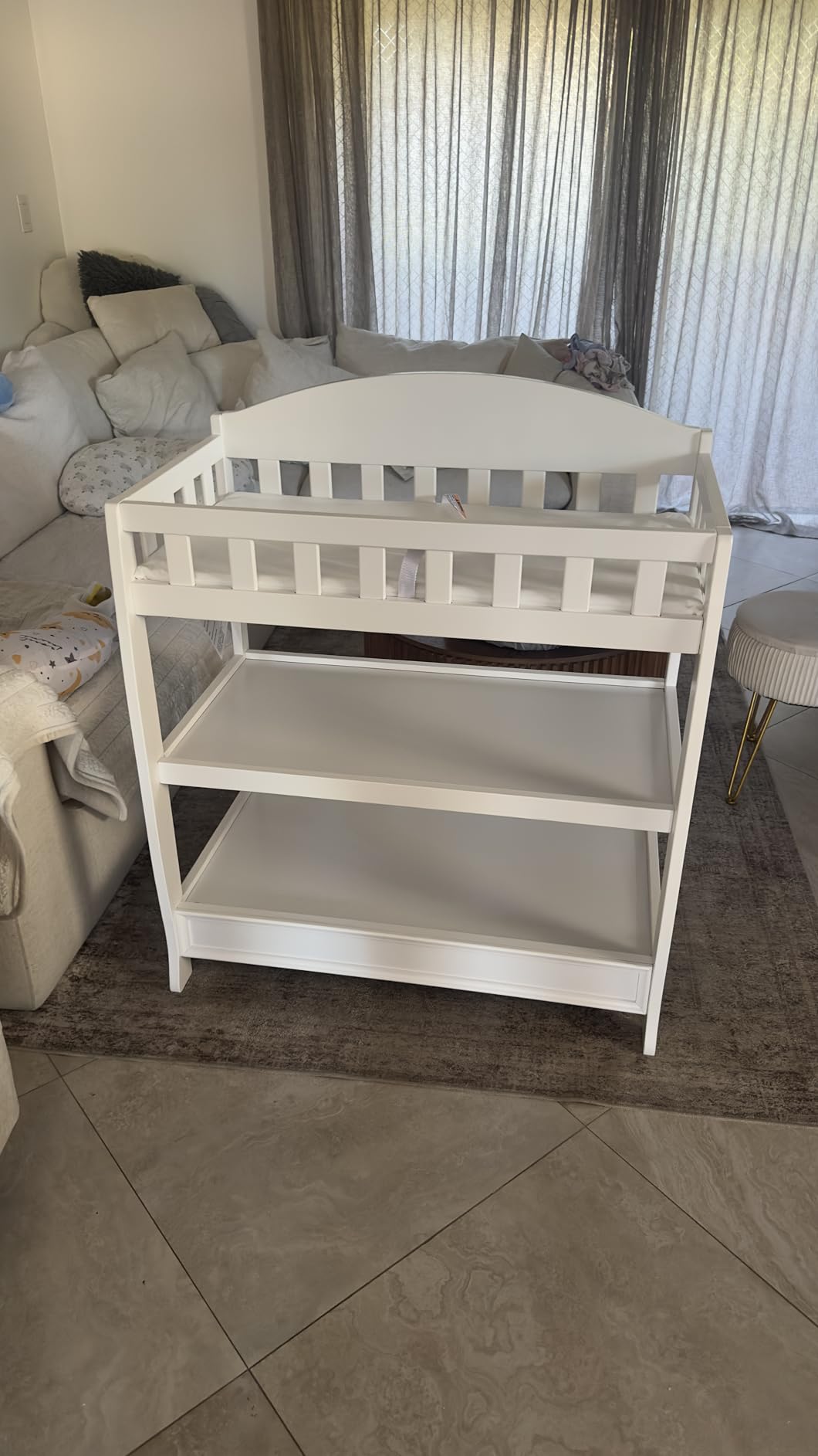 Delta Children Infant Changing Table with Pad, White customer photo 2