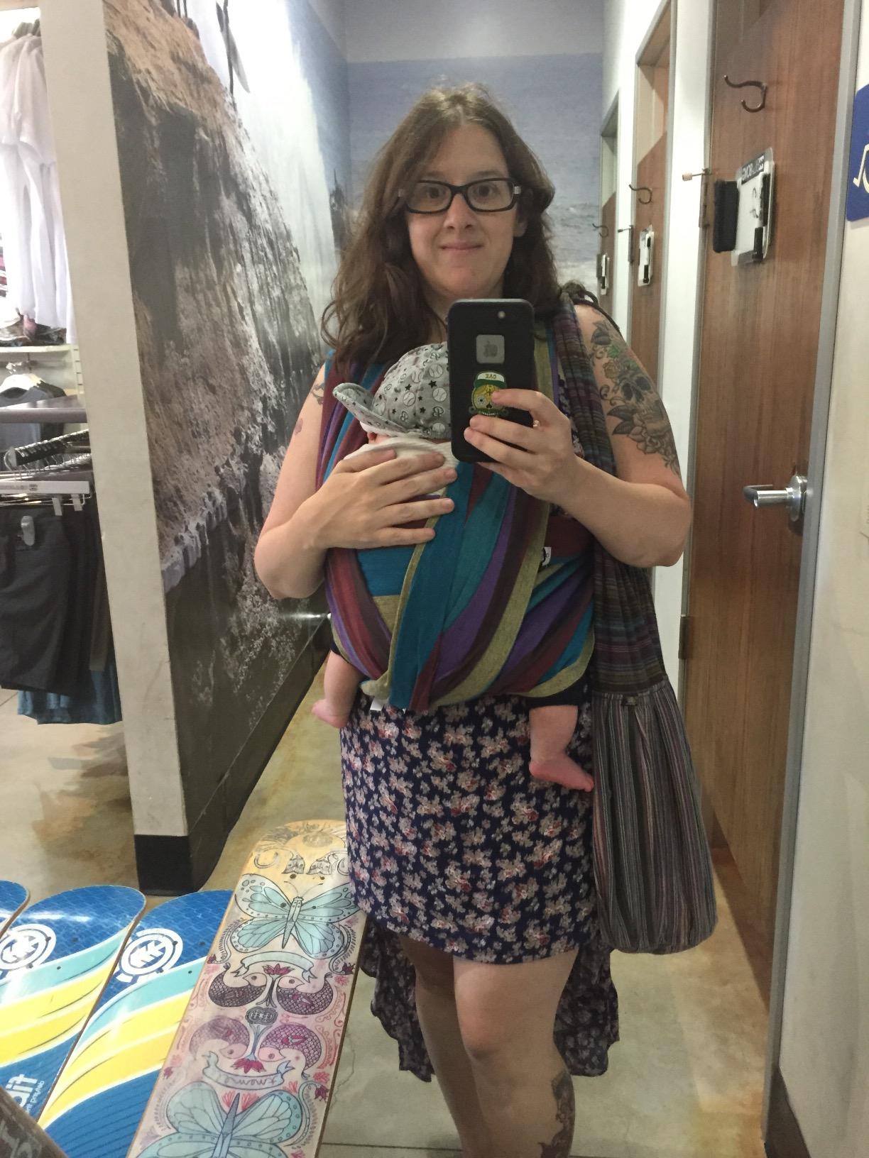 Hip Baby Wrap Woven Baby Carrier - Rocky Mountain customer photo 2
