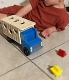 Melissa & Doug Shape-Sorting Dump Truck Wooden Toy with 9 Blocks and 2 Toy Figures - Montessori Toys and Toddler Toys for Preschool Learning Activities customer photo 1