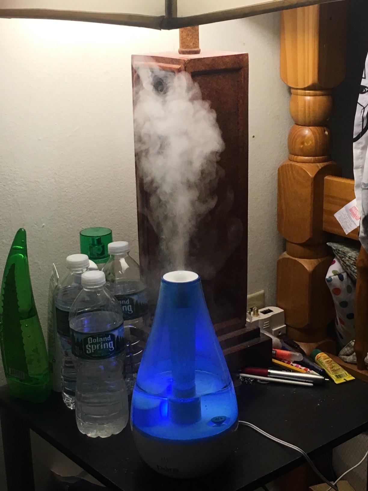 Pure Enrichment MistAire Ultrasonic Cool Mist Humidifier - Quiet Air Humidifier for Bedroom, Nursery, Office, & Indoor Plants - Lasts Up To 25 Hours customer photo 1