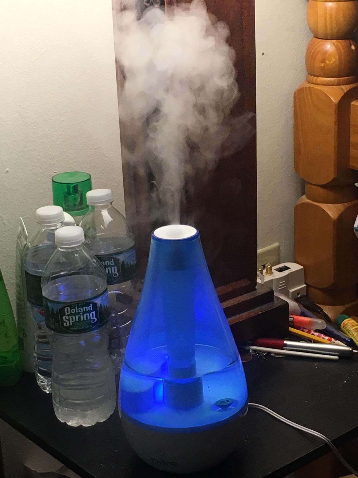 Pure Enrichment MistAire Ultrasonic Cool Mist Humidifier - Quiet Air Humidifier for Bedroom, Nursery, Office, & Indoor Plants - Lasts Up To 25 Hours customer photo 2