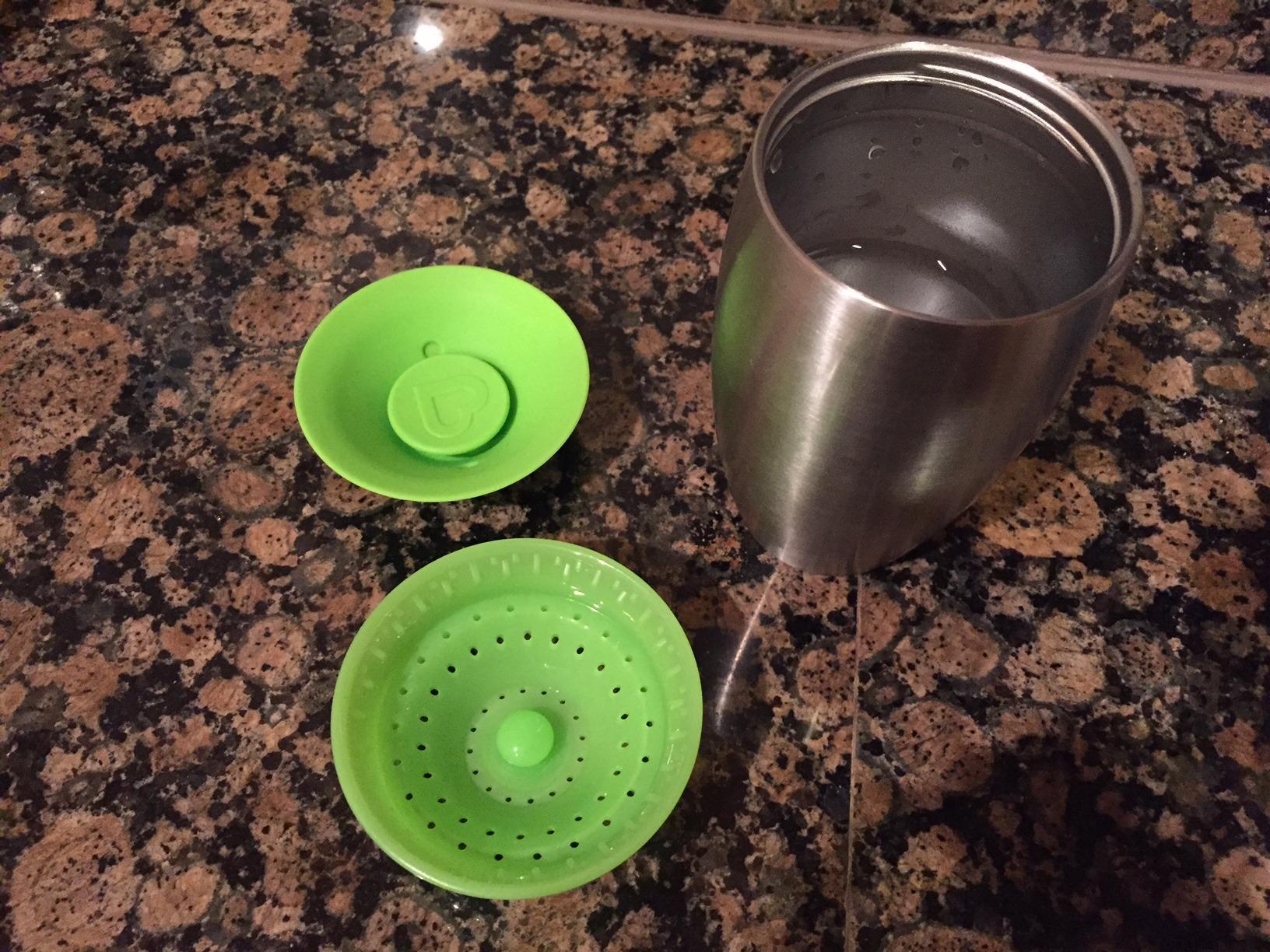 Munchkin Stainless Steel Sippy Cups for Toddlers 1-3, Spill Proof Miracle 360 Cup, Insulated, 10 Ounce, Blue customer photo 1