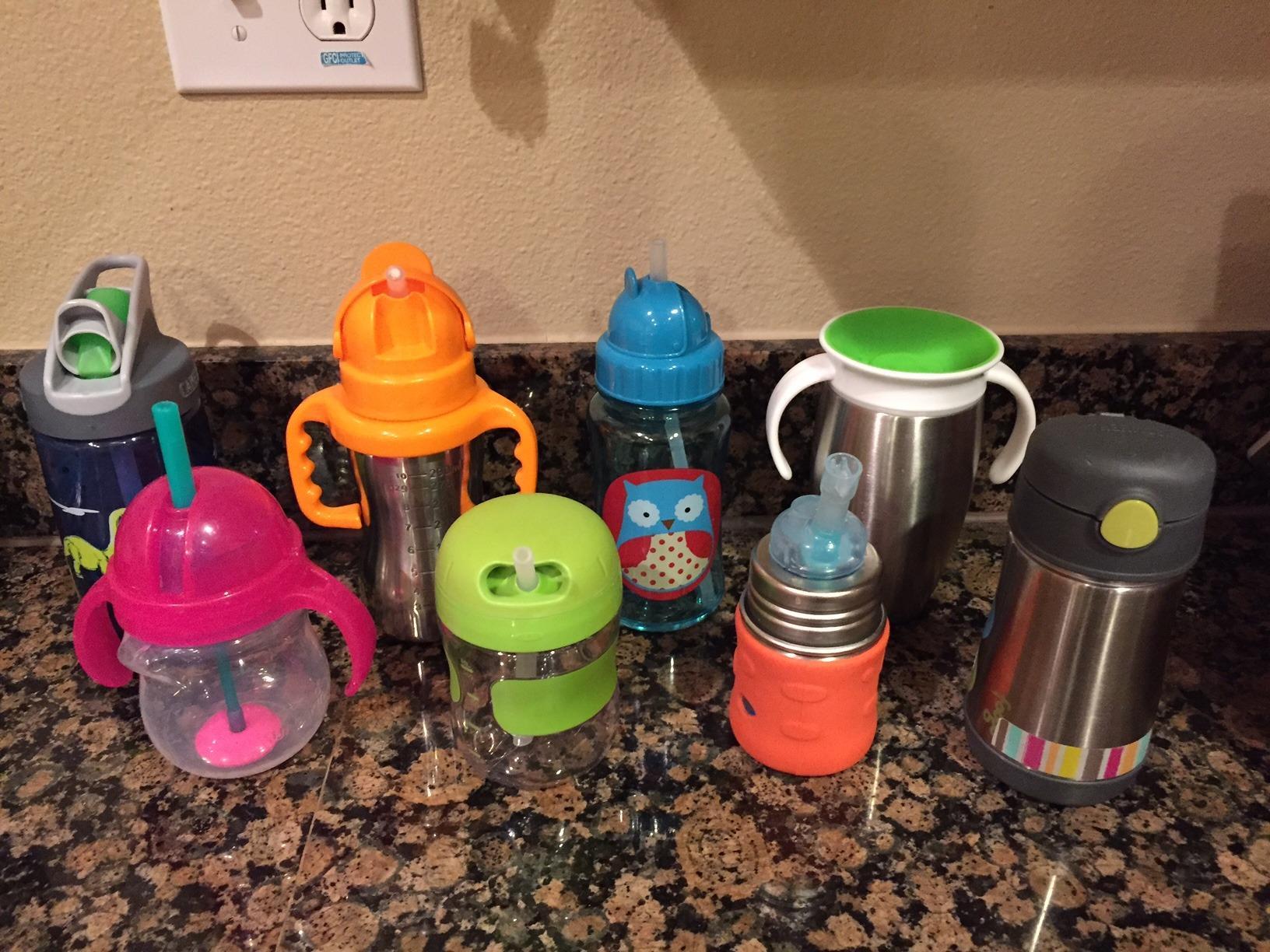 Munchkin Stainless Steel Sippy Cups for Toddlers 1-3, Spill Proof Miracle 360 Cup, Insulated, 10 Ounce, Blue customer photo 2