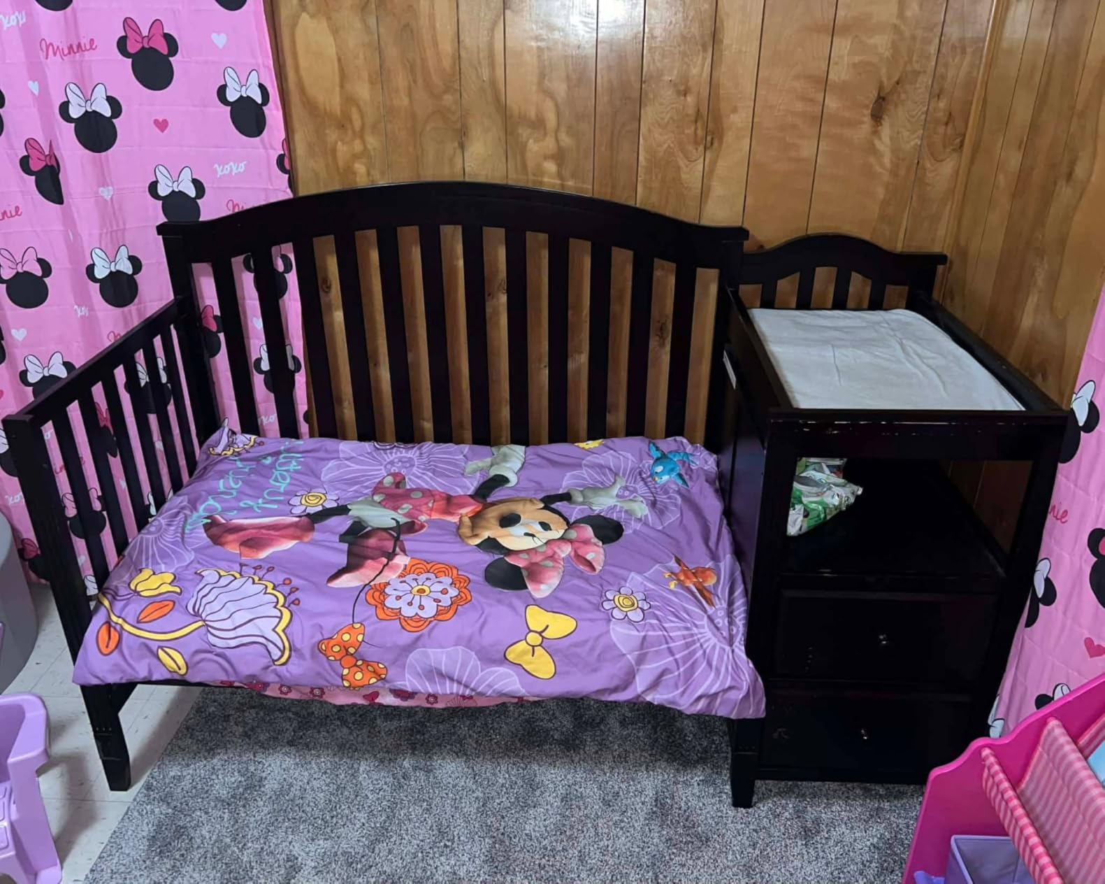 Disney Pretty Princess Toddler Bed, 4 Piece Set, Pink customer photo 1