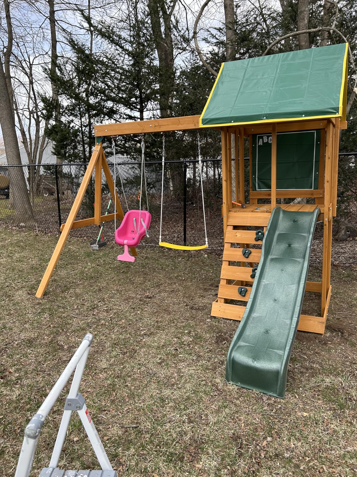 KidKraft Appleton Wooden Swing Set (Amazon Exclusive) customer photo 1