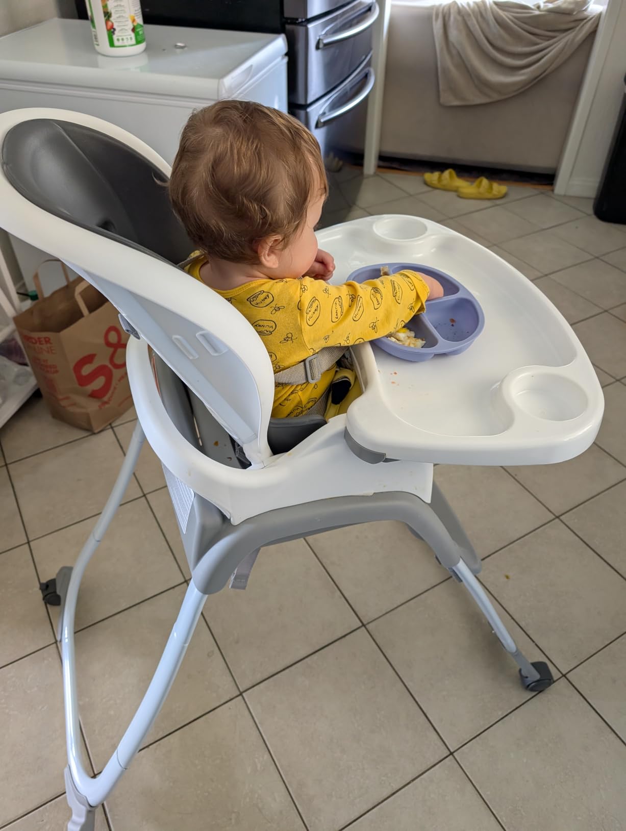 Ingenuity SmartClean Trio Elite 3-in-1 Convertible Baby High Chair, Toddler Chair, and Dining Booster Seat, For Ages 6 Months and Up, Unisex - Slate customer photo 2