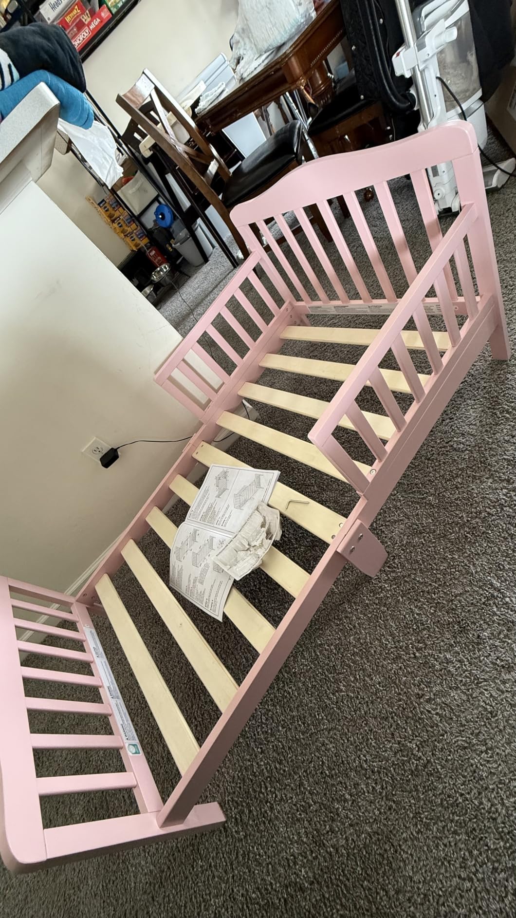 Dream On Me Classic Design Toddler Bed In Steel Grey, Greenguard Gold And BSA Certified customer photo 1