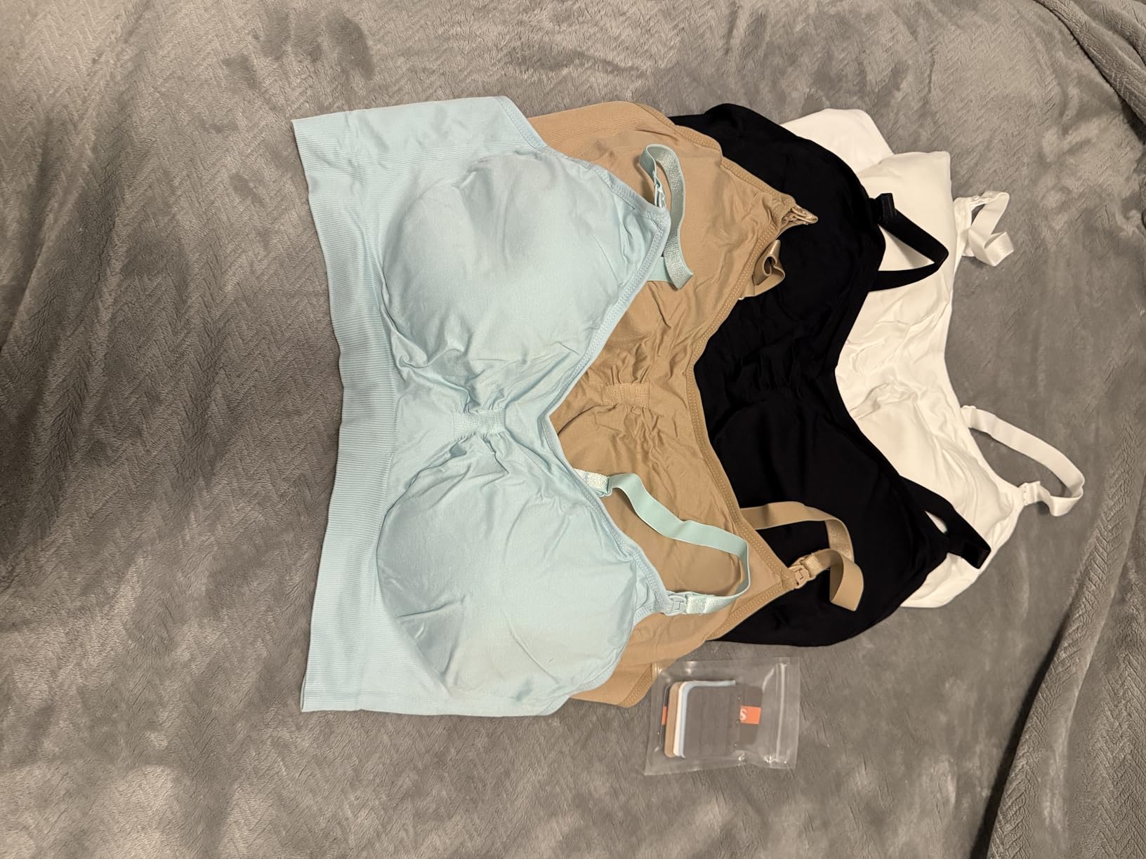 Suekaphin 5PACK Nursing Bra Wireless Bra Women's Sleeping Maternity Bra Breastfeeding Bra customer photo 2