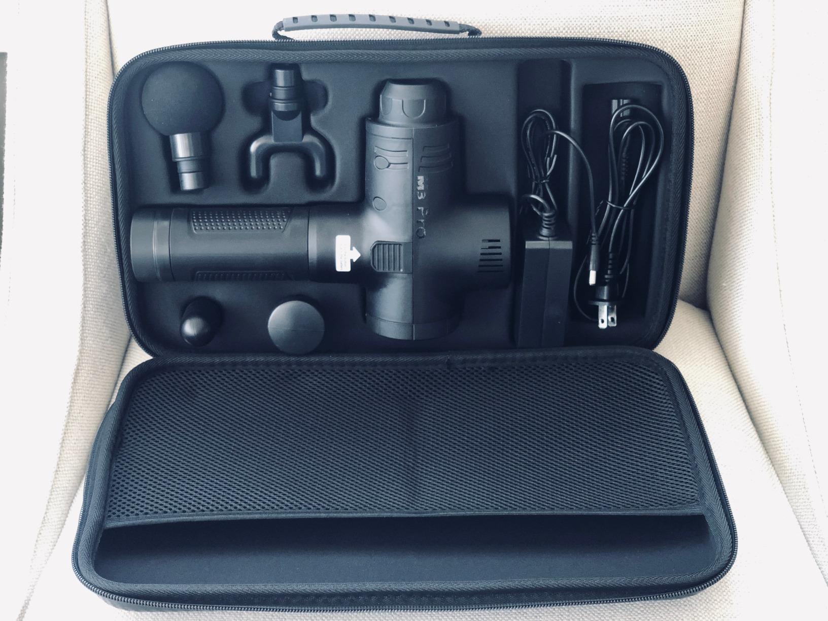 Opove M3 Pro 2 Massage Gun Deep Tissue Percussion Muscle Massager for Workout, Handheld Percussive Therapy Fascia Gun for Athletes Fast Recovery 4-8 Hours Long Battery Life, Powerful, Quiet, Black customer photo 1