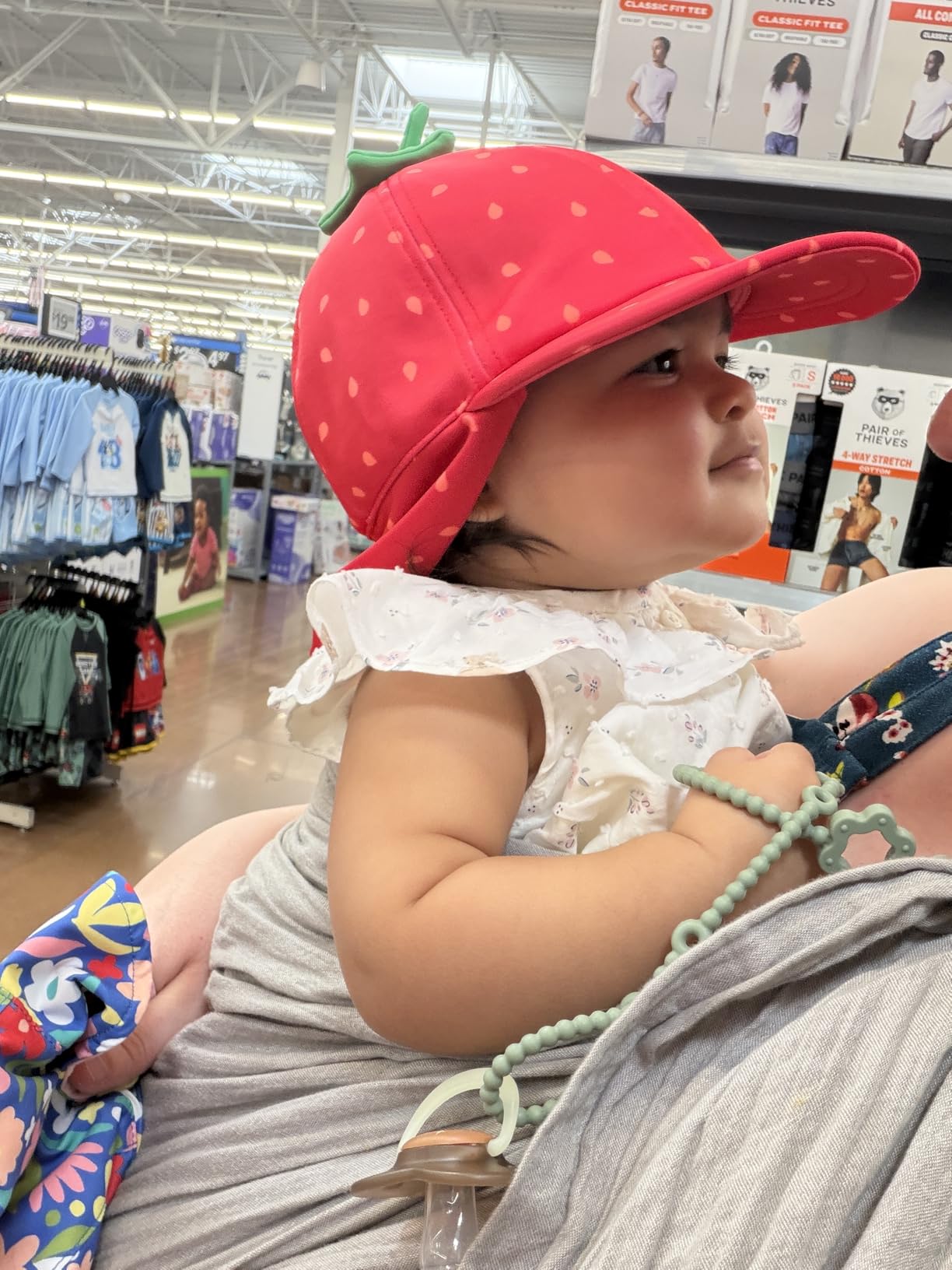 Ring Sling Baby Carrier - USA Lab Tested, 100% Natural Cotton Muslin, Breathable & Ergonomic Ring Sling Grey customer photo 2