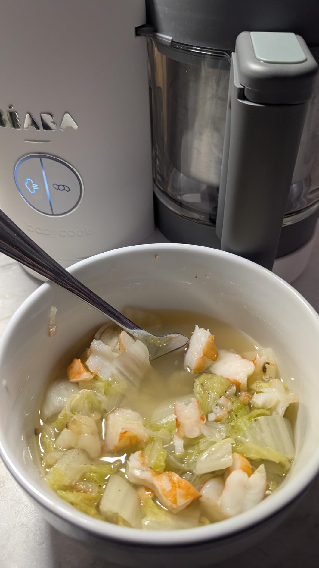 BEABA Babycook Neo, Baby Food Maker, Glass Bowl Baby Food Processor, 4 in 1 Steam Cook & Blender, Stainless Steel Steam Basket, Easy Clean Reservoir, 5.5 Cup Capacity customer photo 2