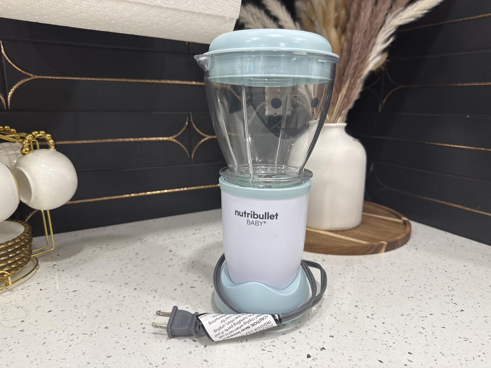 NutriBullet NBY-50100 Baby Complete Food-Making System, 32-Oz, White, Blue, Clear customer photo 1