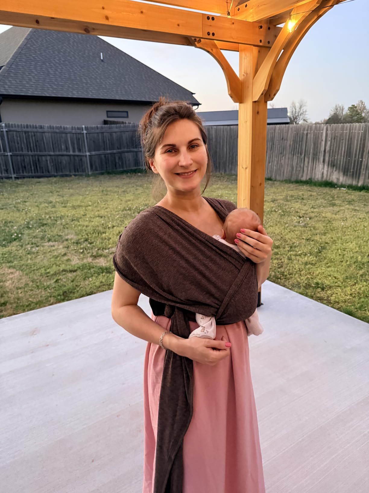 Koala Babycare Baby Carrier Wrap, Easy to Wear As a T-Shirt - Original Baby Carrier Newborn to Toddler - Sling One Size Fits All - Baby Wraps Carrier Up to 22lbs customer photo 1