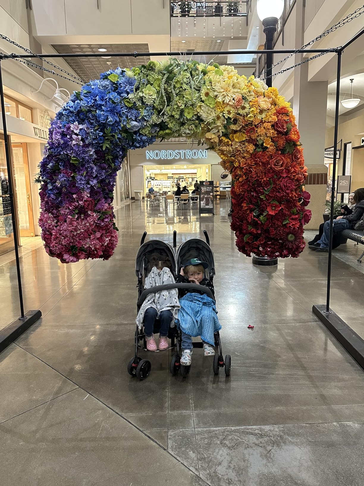 Dream On Me Volgo Twin Umbrella Stroller in Black, Lightweight Double Stroller for Infant & Toddler, Compact Easy Fold, Large Storage Basket, Large and Adjustable Canopy customer photo 1