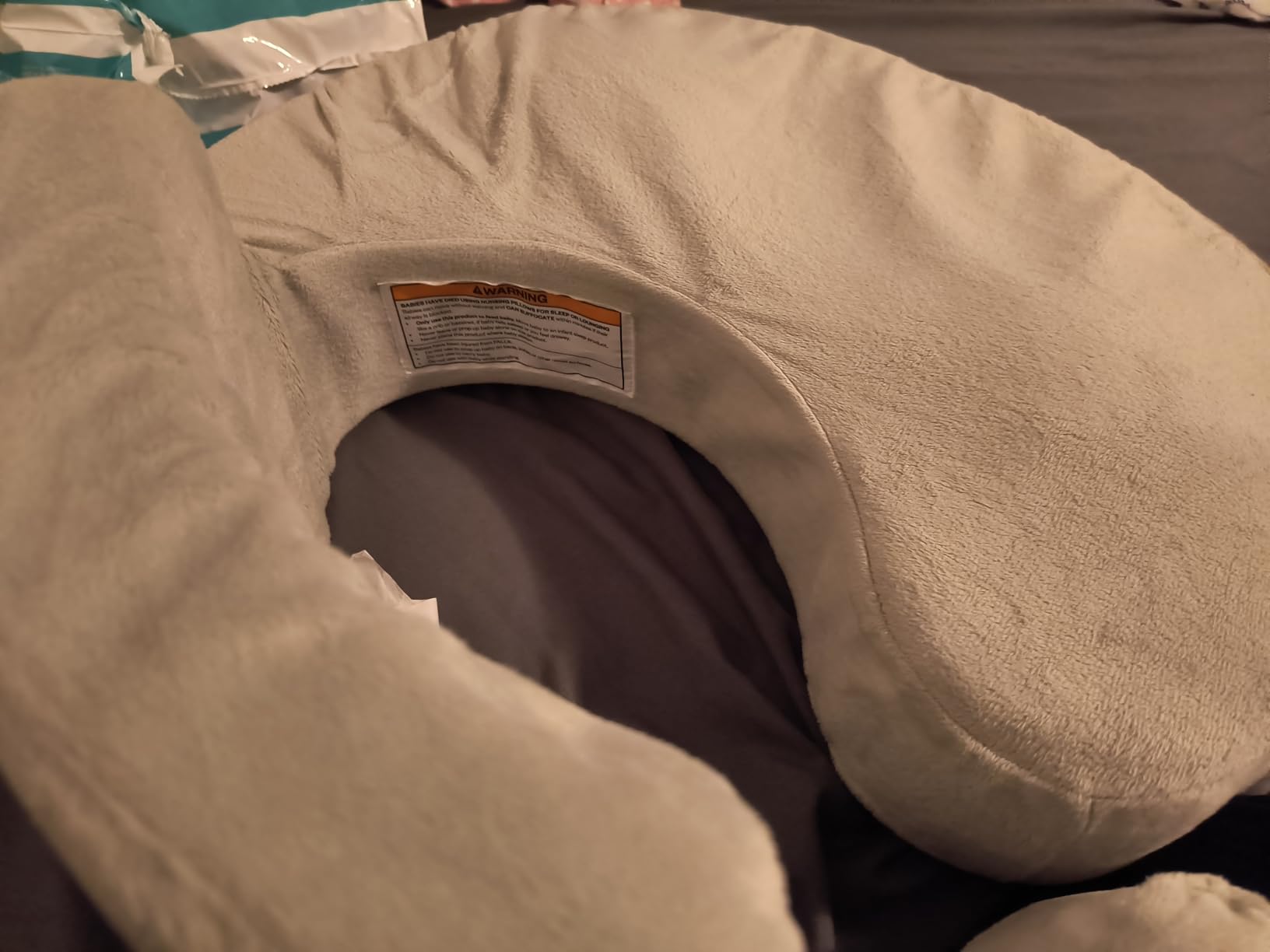 My Brest Friend Super Deluxe Nursing Pillow - Enhanced Comfort & Ergonomic Breastfeeding Pillow for Ultimate Support For Mom & Baby - Adjustable and with Handy Side Pocket, Platinum customer photo 1