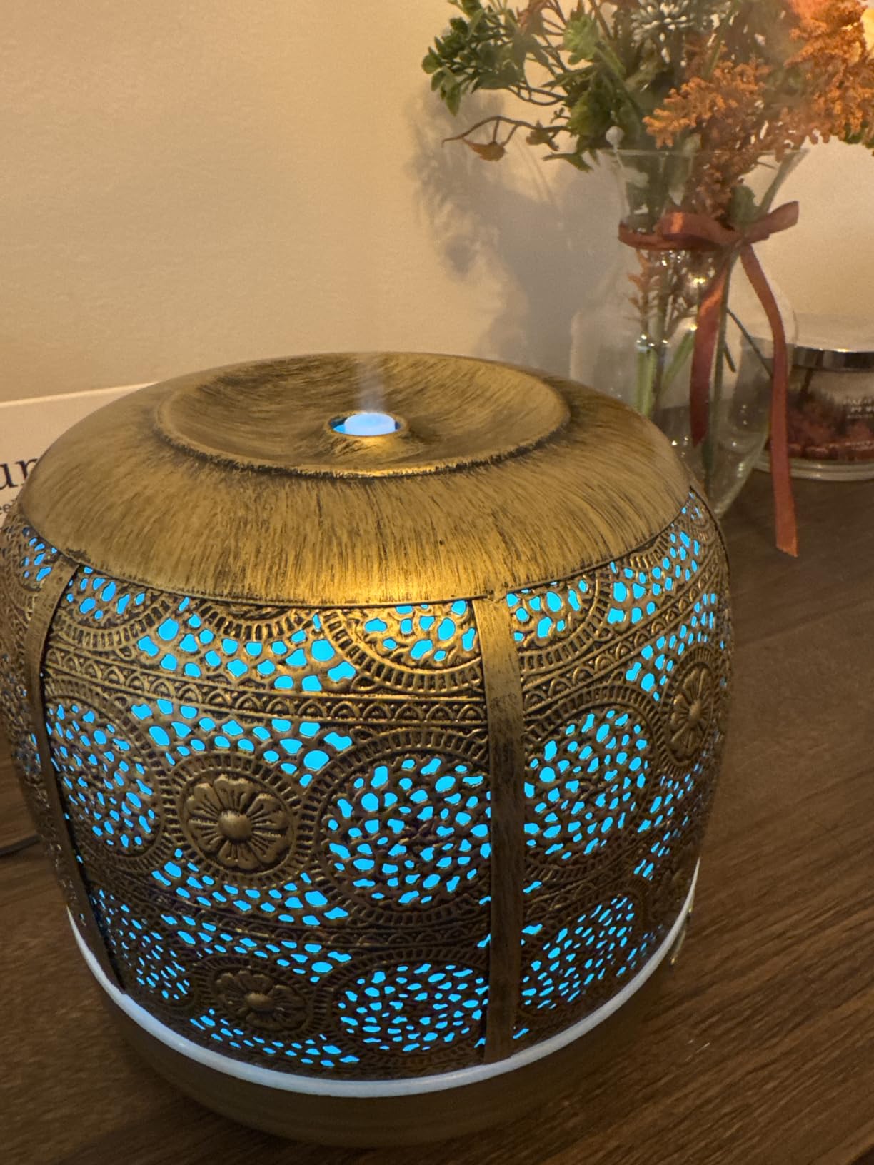 ARVIDSSON Essential Oil Diffuser, 500ml Aromatherapy Diffuser for Home, Ultrasonic Diffusers for Essential Oils, Metal Oil Diffuser with Mist Timer and Color Mood Light, Gift for Women and Men customer photo 1