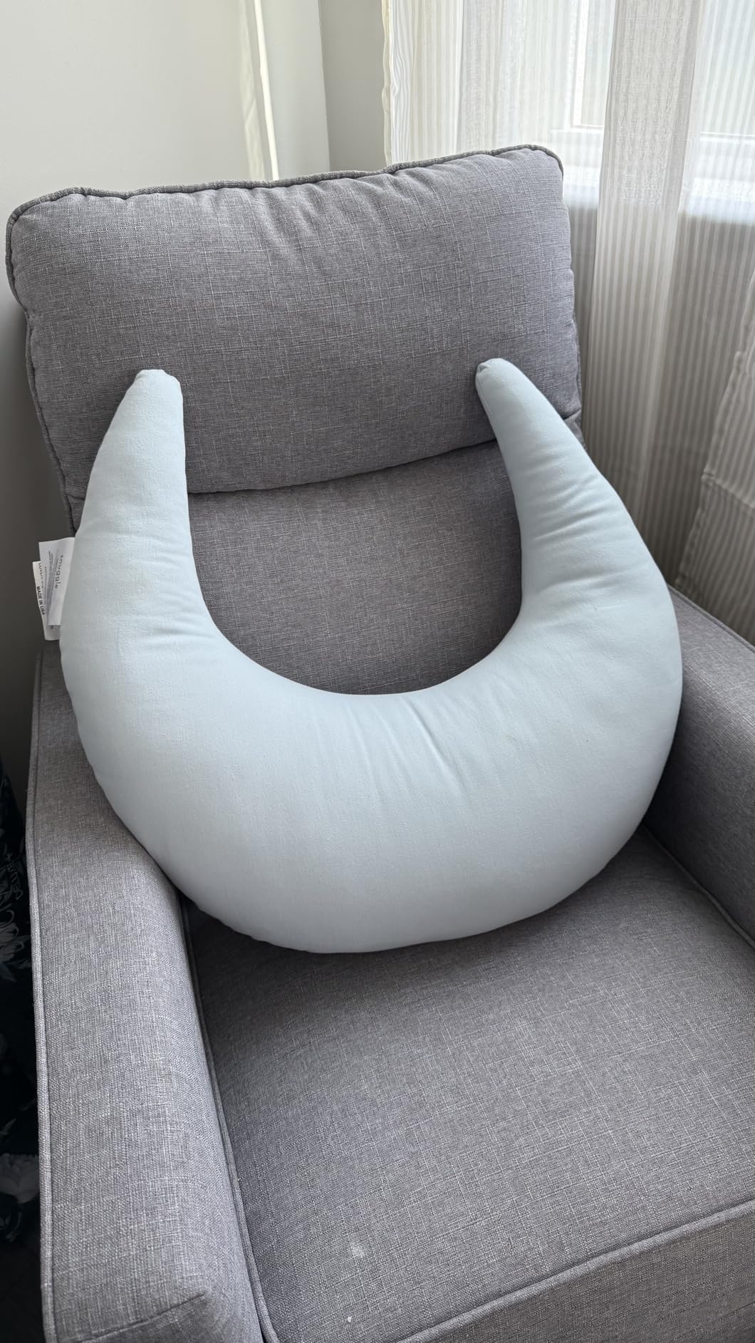 snuggle me Organic Nursing Pillow (New 2025 Design) | Bottle & Breastfeeding Pillow with Organic Cotton Cover & Fiberfill, Machine Washable Feeding Pillow, Newborn Essentials Must Haves (Birch) - v2 customer photo 2