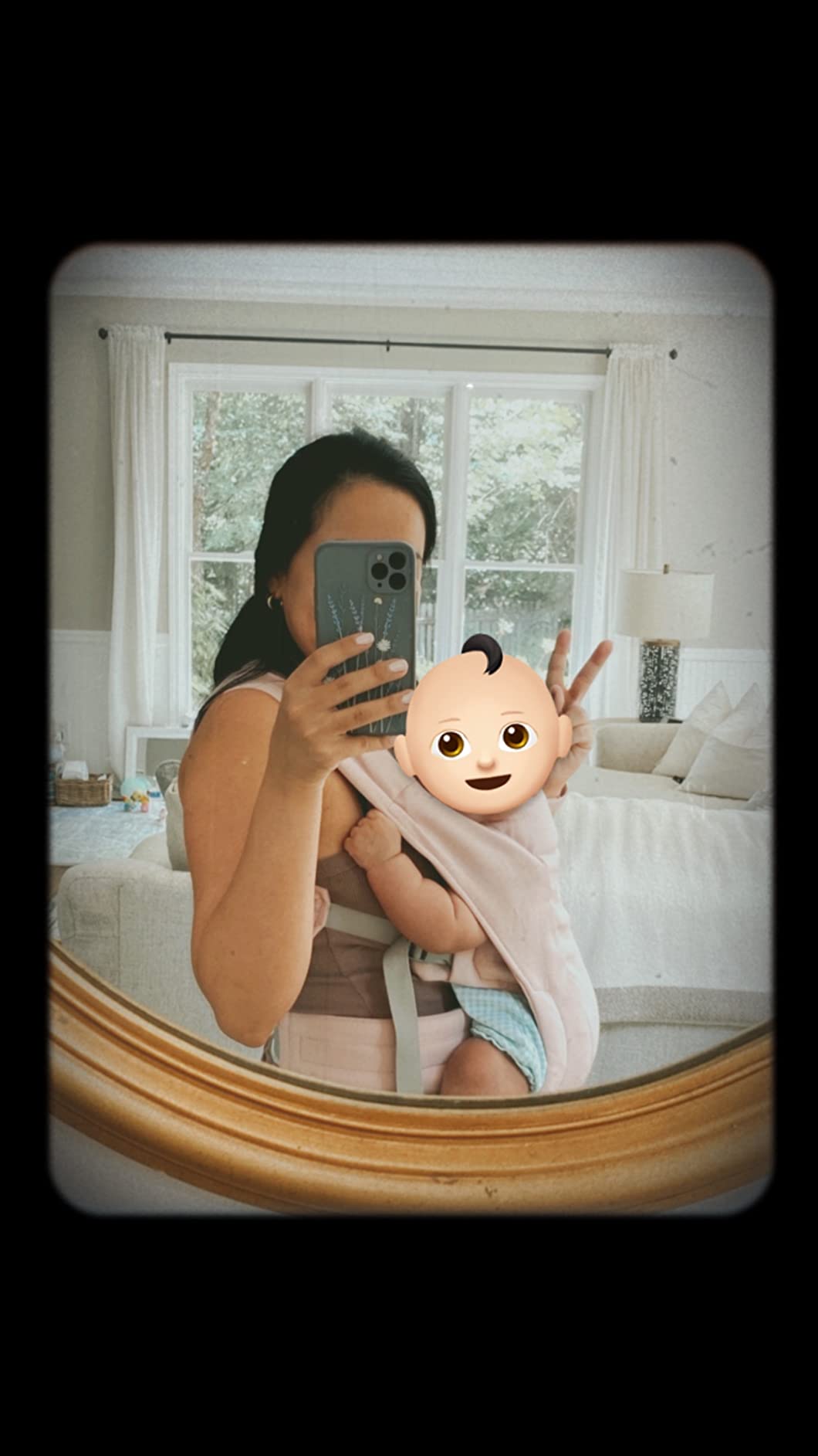 Ergobaby Embrace Baby Carrier Newborn to Toddler - Lightweight Ergonomic Baby Carriers - Cozy Essentials (7-25 Pounds), Ponte Knit, Cream customer photo 2