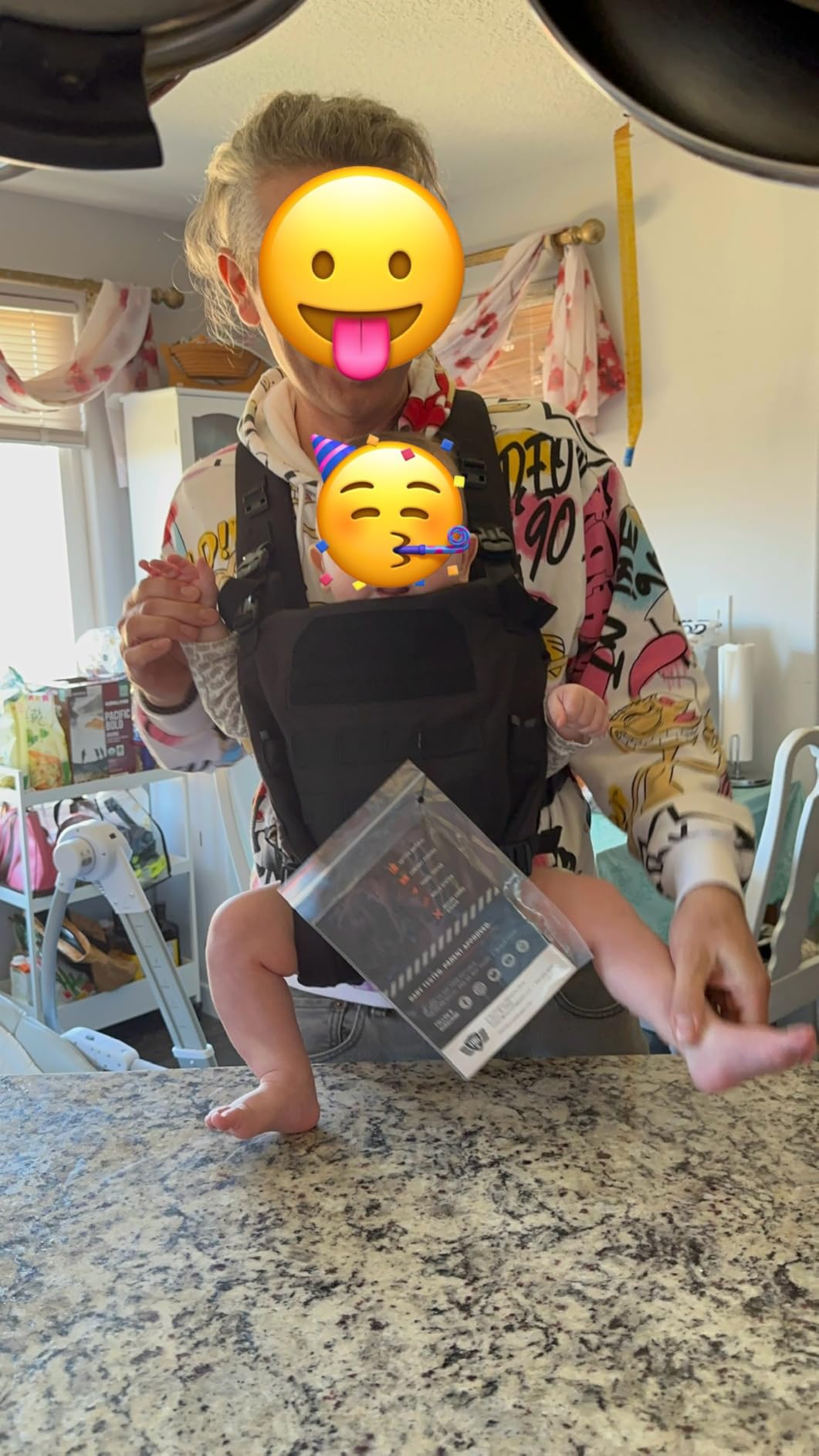 Ergobaby All Carry Positions Breathable Mesh Baby Carrier with Enhanced Lumbar Support & Airflow (7-45 Lb), Omni Breeze, Onyx Black customer photo 1