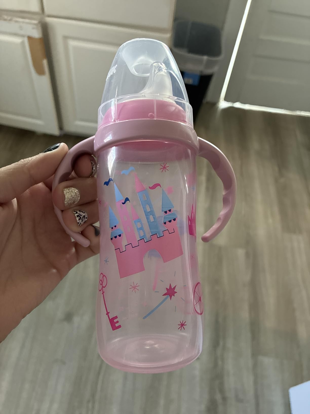 NUK Learner Cup, 10 oz, 8+ Months, 2 Count - BPA Free, Spill Proof Sippy Cup customer photo 1