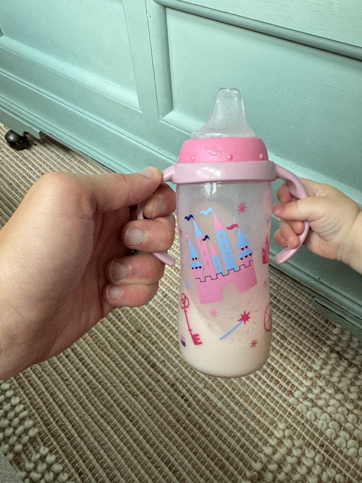 NUK Learner Cup, 10 oz, 8+ Months, 2 Count - BPA Free, Spill Proof Sippy Cup customer photo 2