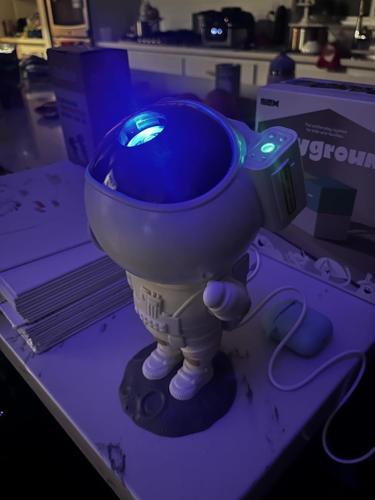 Star Projector Galaxy Night Light - Astronaut Space Projector, Starry Nebula Ceiling LED Lamp with Timer and Remote, Kids Room Decor Aesthetic customer photo 1