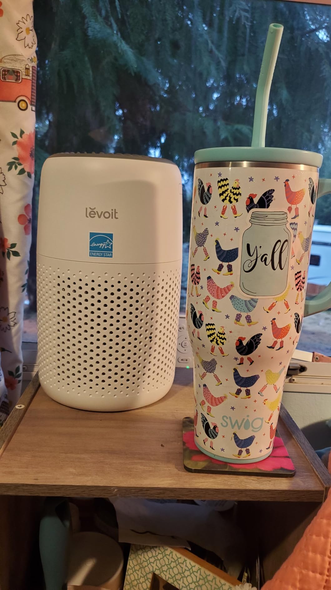 LEVOIT Air Purifiers for Bedroom Home Dorm, AHAM VERIFIED, 3-in-1 Filter Cleaner With Aroma Pad, Filters Smoke, Allergens, Pet Dander, Odor, Dust, Office, Desktop, Core Mini-P, White customer photo 1