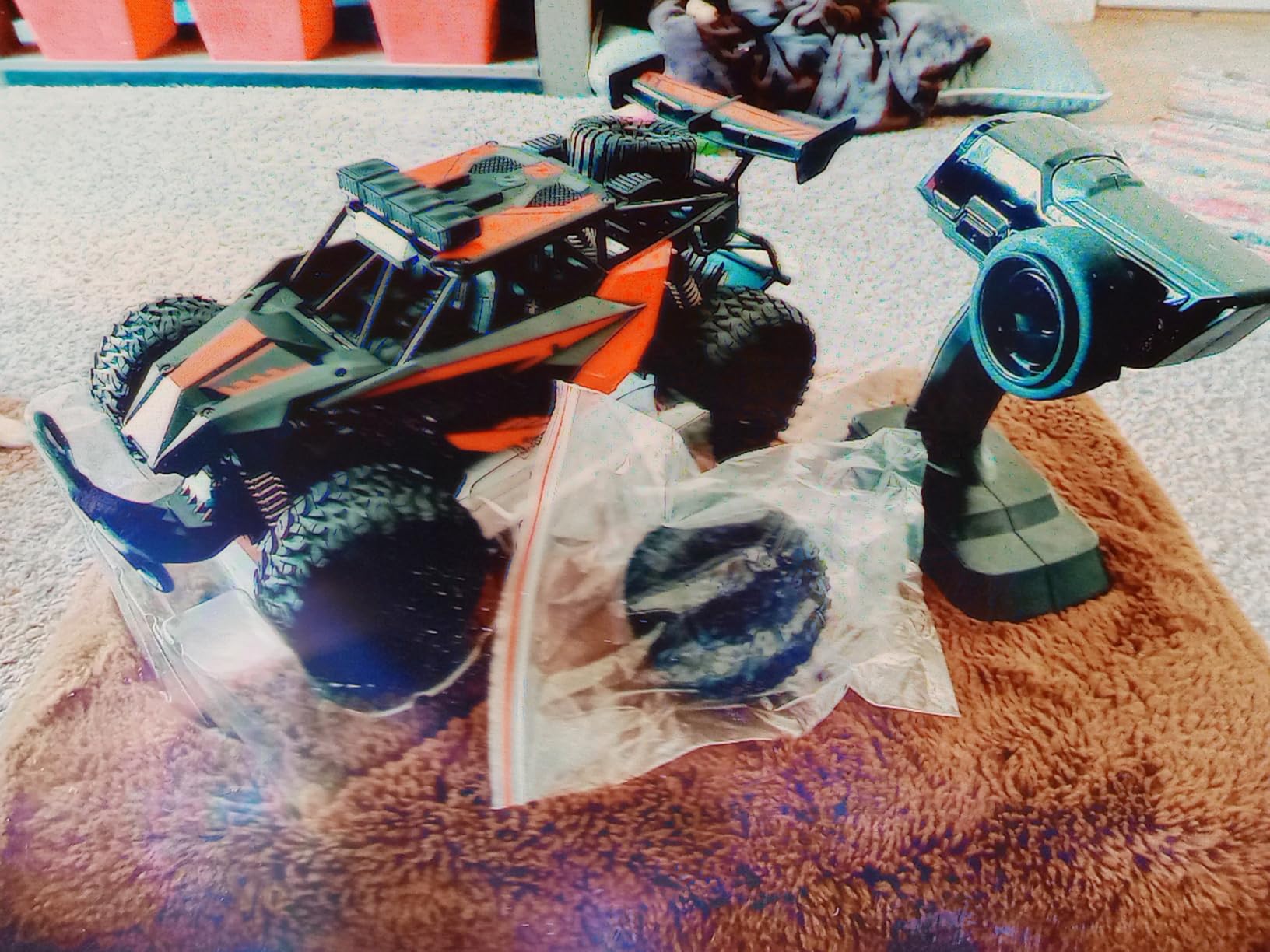 BLUEJAY Remote Control Car, 2.4GHz High Speed 33KM/H RC Cars Toys, 1:12 Monster RC Truck Off Road with LED Headlight and Rechargeable Battery Gifts for Adults Boys 8-12 customer photo 2