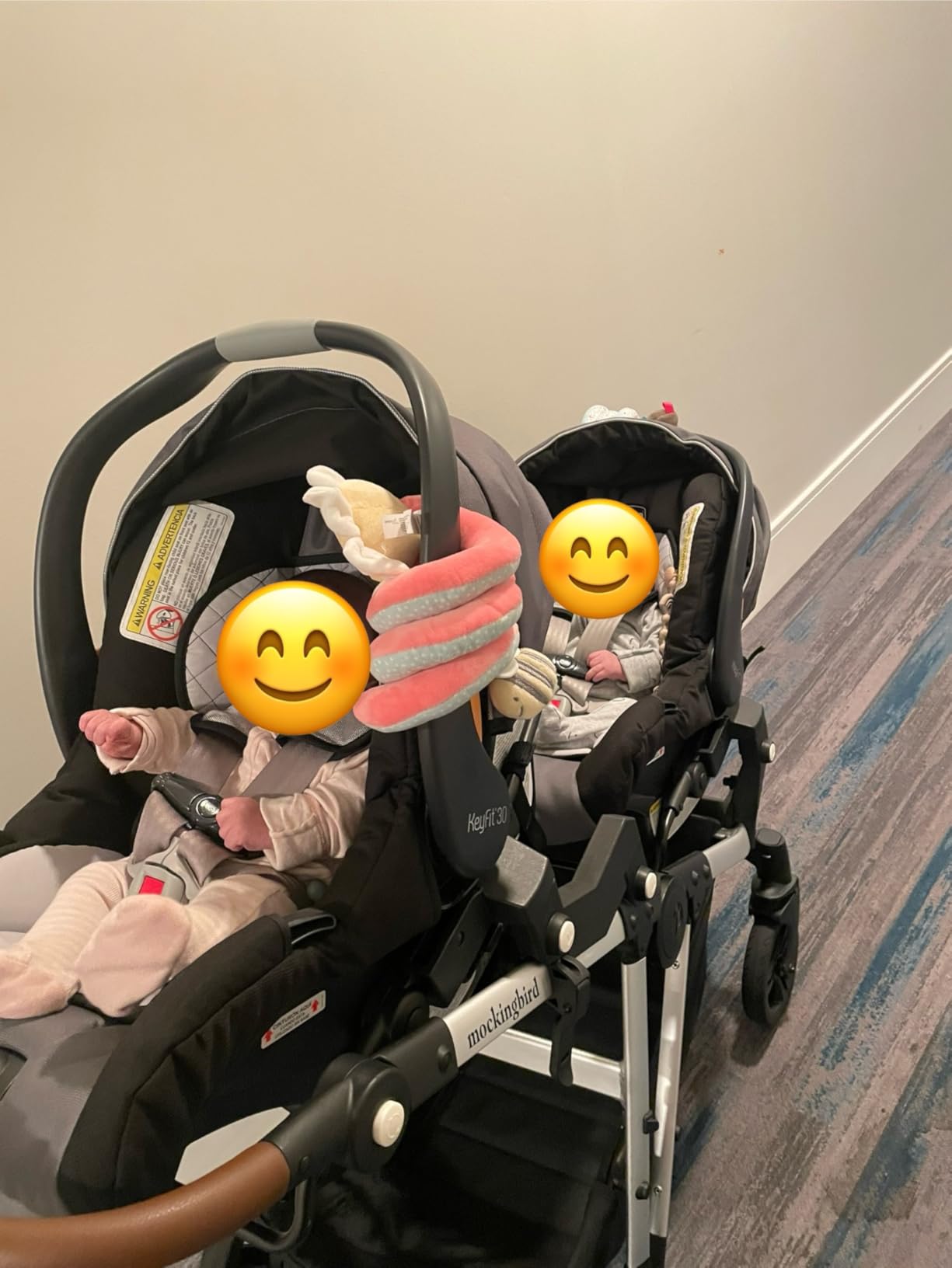 Chicco KeyFit 30 ClearTex Infant Car Seat and Base, Rear-Facing Seat for Infants 4-30 lbs., Includes Infant Head and Body Support, Compatible with Chicco Strollers, Baby Travel Gear, Slate/Grey customer photo 2