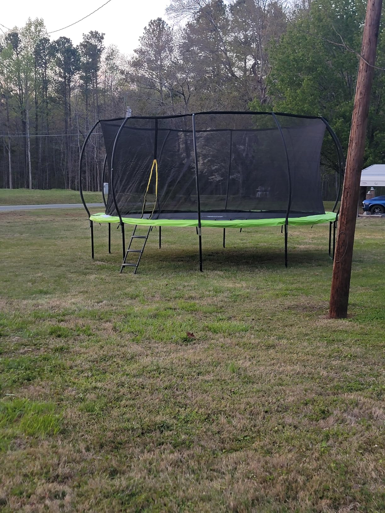 JUMPZYLLA Trampoline Outdoor 8FT 10FT 12FT 14FT 15FT 16FT with Enclosure and Ladder, ASTM Approved Recreational Trampoline for Kids and Adults, Anti-Rust Coated Frame customer photo 1