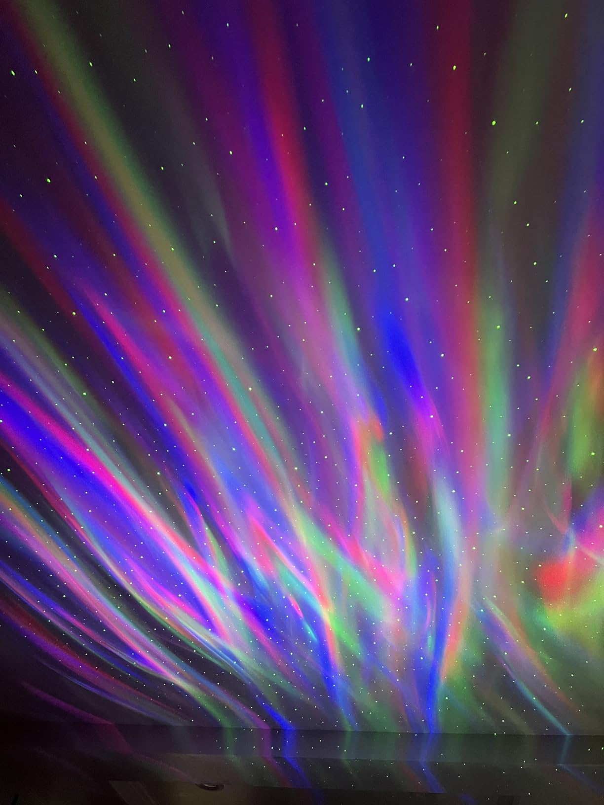 Northern Galaxy Light Aurora Projector with 33 Light Effects, LED Star Projector for Bedroom Nebula Lamp, Remote Control, White Noises, Bluetooth Speaker customer photo 1