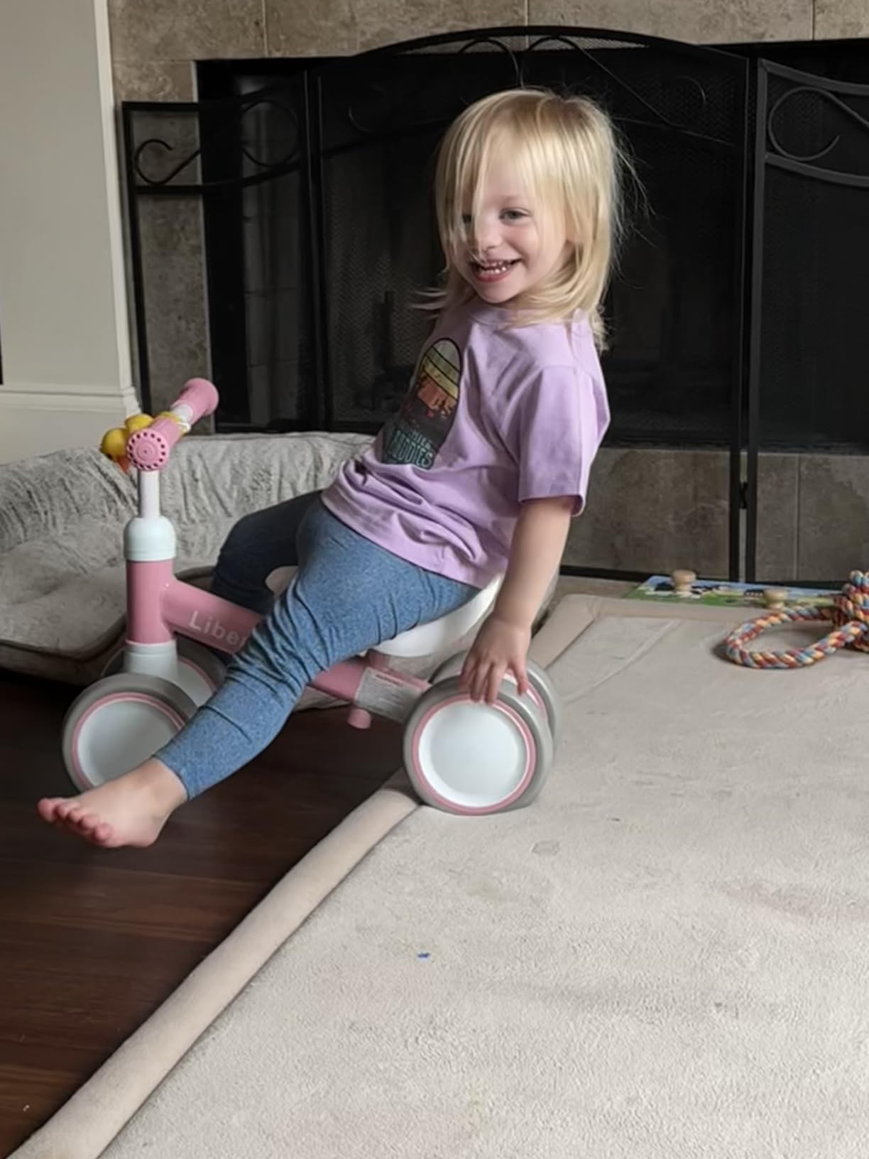 Liberry Baby Balance Bike with Adjustable Seat, Toddler First Ride-On Toy for 1-2 Year Old, Boys Girls Birthday Gift customer photo 1