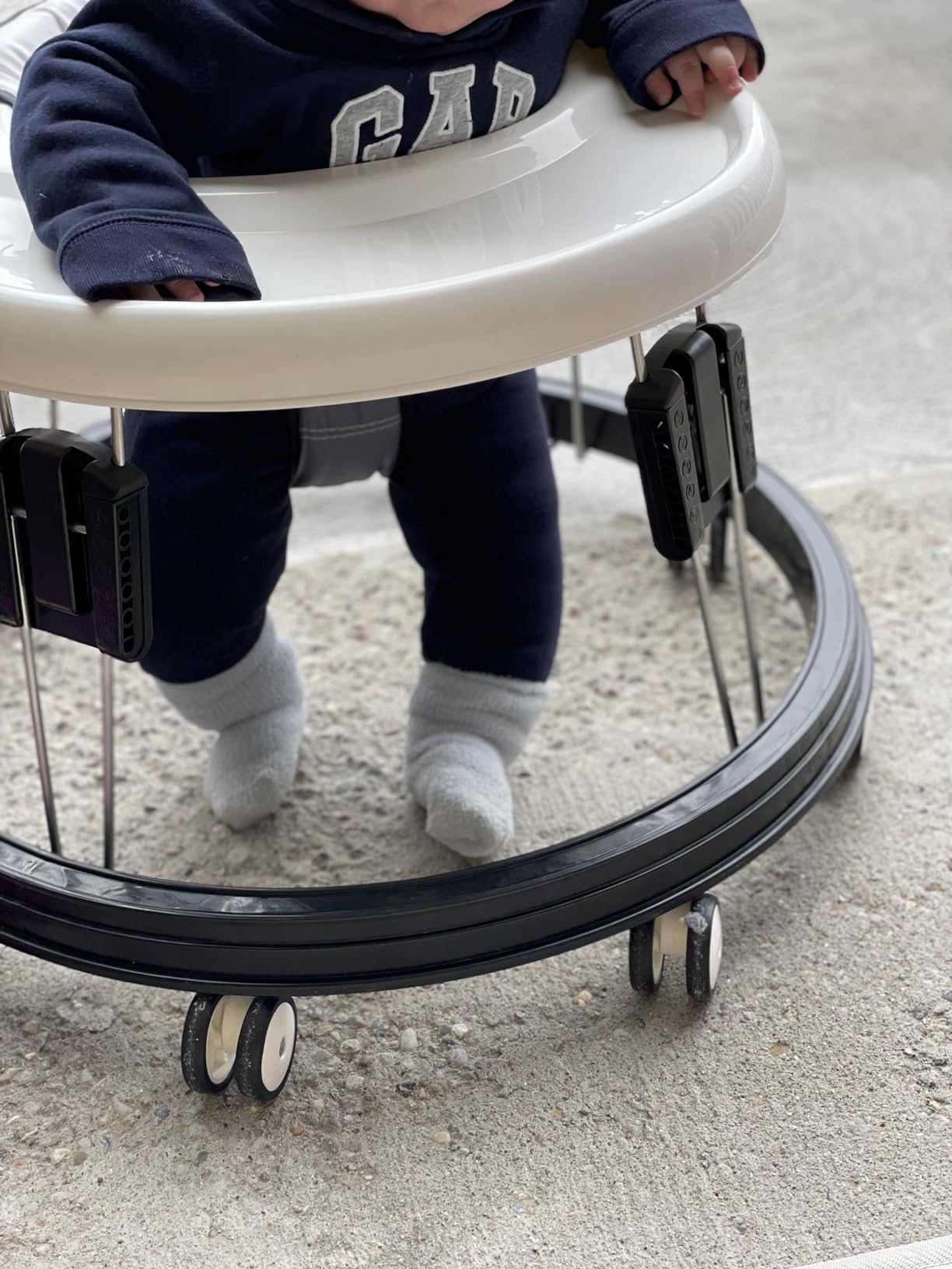 The Foldable Baby Walker, Suitable for 66-80cm Height Wheeled Baby boy and Girl Walker, Mute Anti-Rollover Baby Walker, Avoid Bicycle Rollover, Foldable Baby Chair customer photo 2