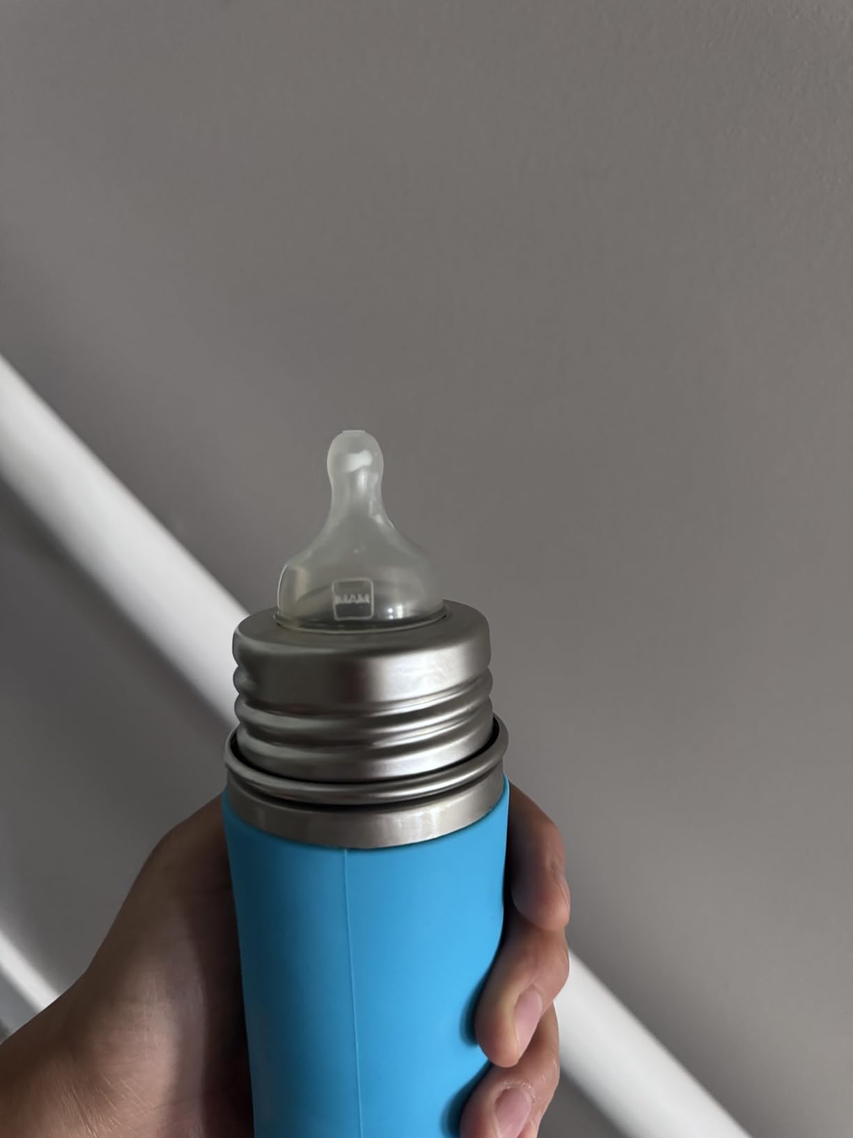 Pura Kid Sippy Bottle - 11oz Stainless Steel, Plastic-Free, MadeSafe, Fast Flow, Rose Sleeve customer photo 1