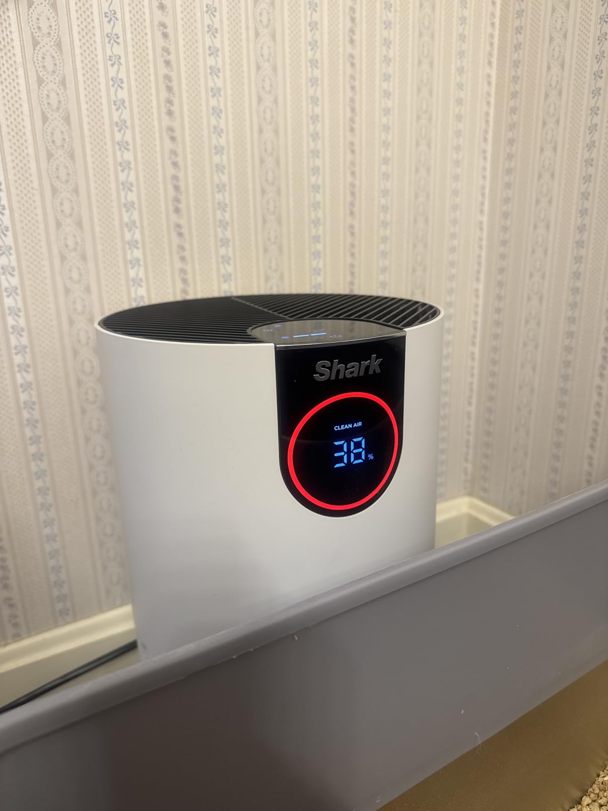 Shark Air Purifier for Home, Clean Sense, for Bedroom, Nursery, Home Office, Dorm, HEPA-Exceeding Filter, Captures Pollutants, Pet Dander, Dust, Odor, Smoke, and More, HP102PET, White customer photo 2