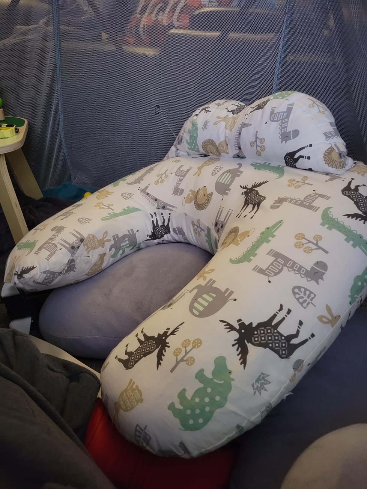 BATTOP Nursing Pillow for Breastfeeding,Bottle Feeding, Plus Size Breastfeeding Pillows with Adjustable Waist Strap Removable Cover, Extra Pillow on Top for More Support for Mom customer photo 2