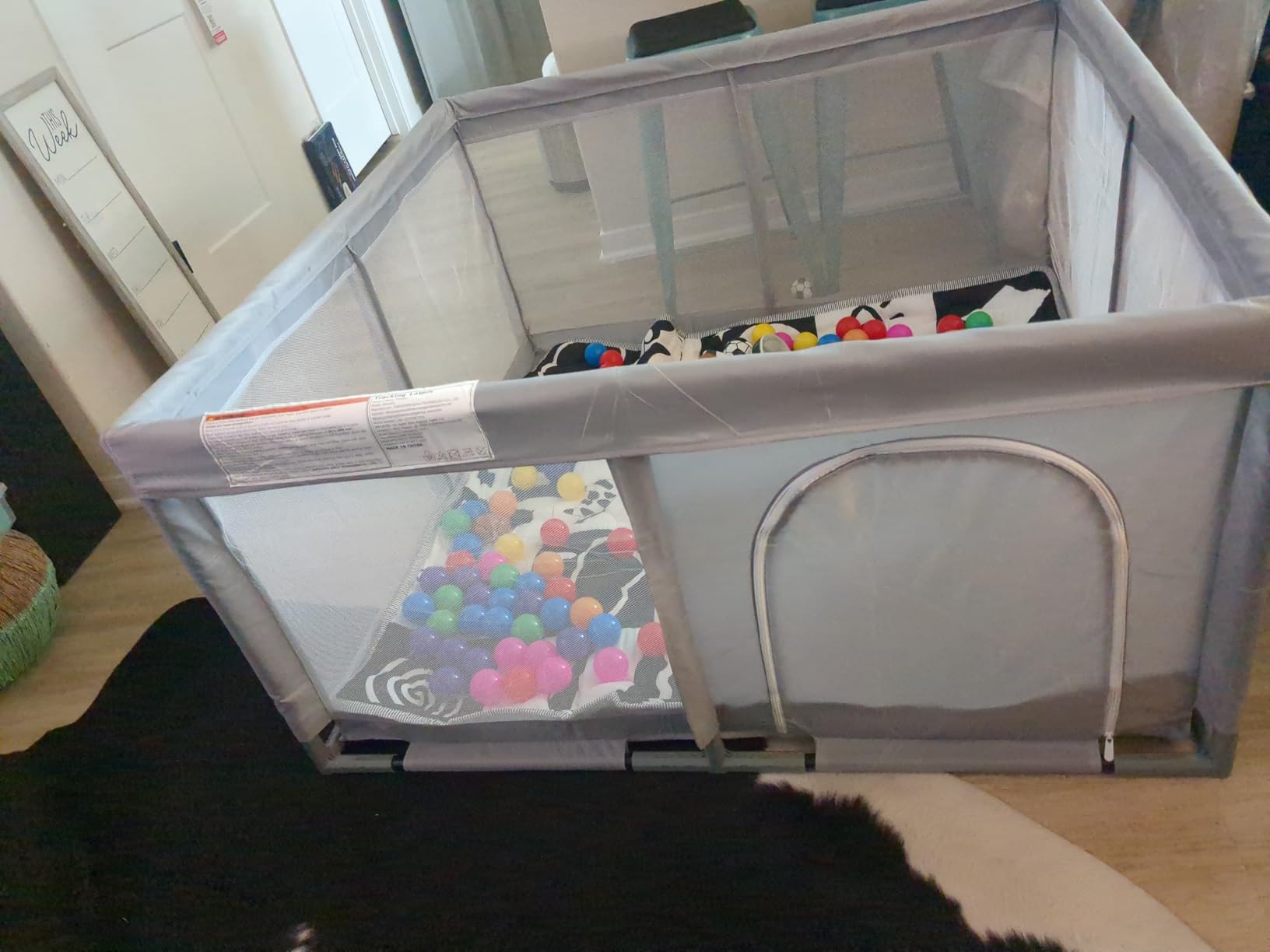 Baby Playpen Baby Playard, Play Pen for Babies and Toddlers with Gate, 50x50 Fence, Sturdy Safety Playpen, Indoor & Outdoor Kids Activity Center customer photo 1