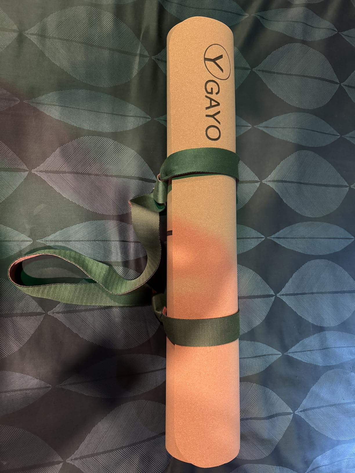 Y O Gayo Premium Yoga Cork Mat | 5mm Thick Natural Tree Rubber Base and Bigger Mat for Extra Support, Alignment lines for Guidance | Non-Slip, Sustainable, Your Ultimate Yoga Companion customer photo 1