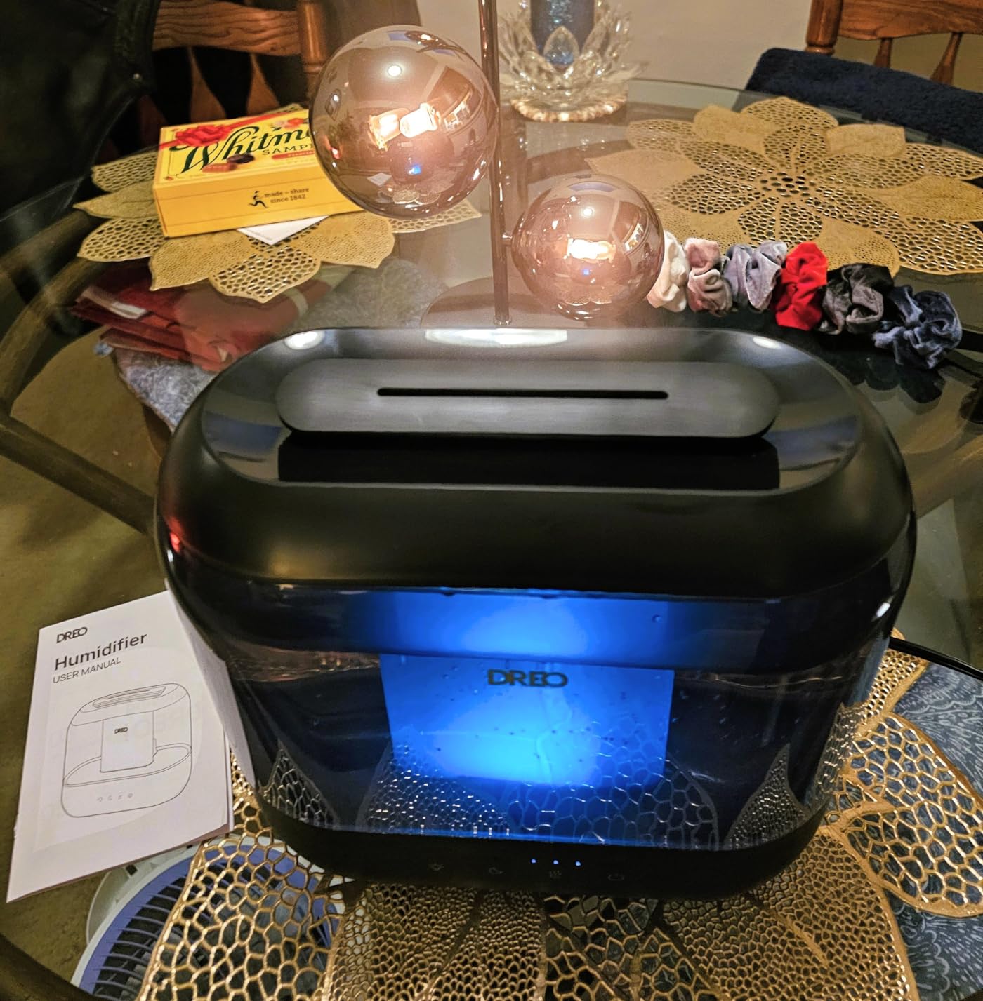 Dreo Humidifiers for Bedroom, 4L Top Fill for Large Room, 36H Runtime, 28 dB Quiet Supersized Cool Mist Air Humidifier for Baby Nursery, Plants, Indoor, Night Light, Easy to Clean & Fill, White customer photo 2