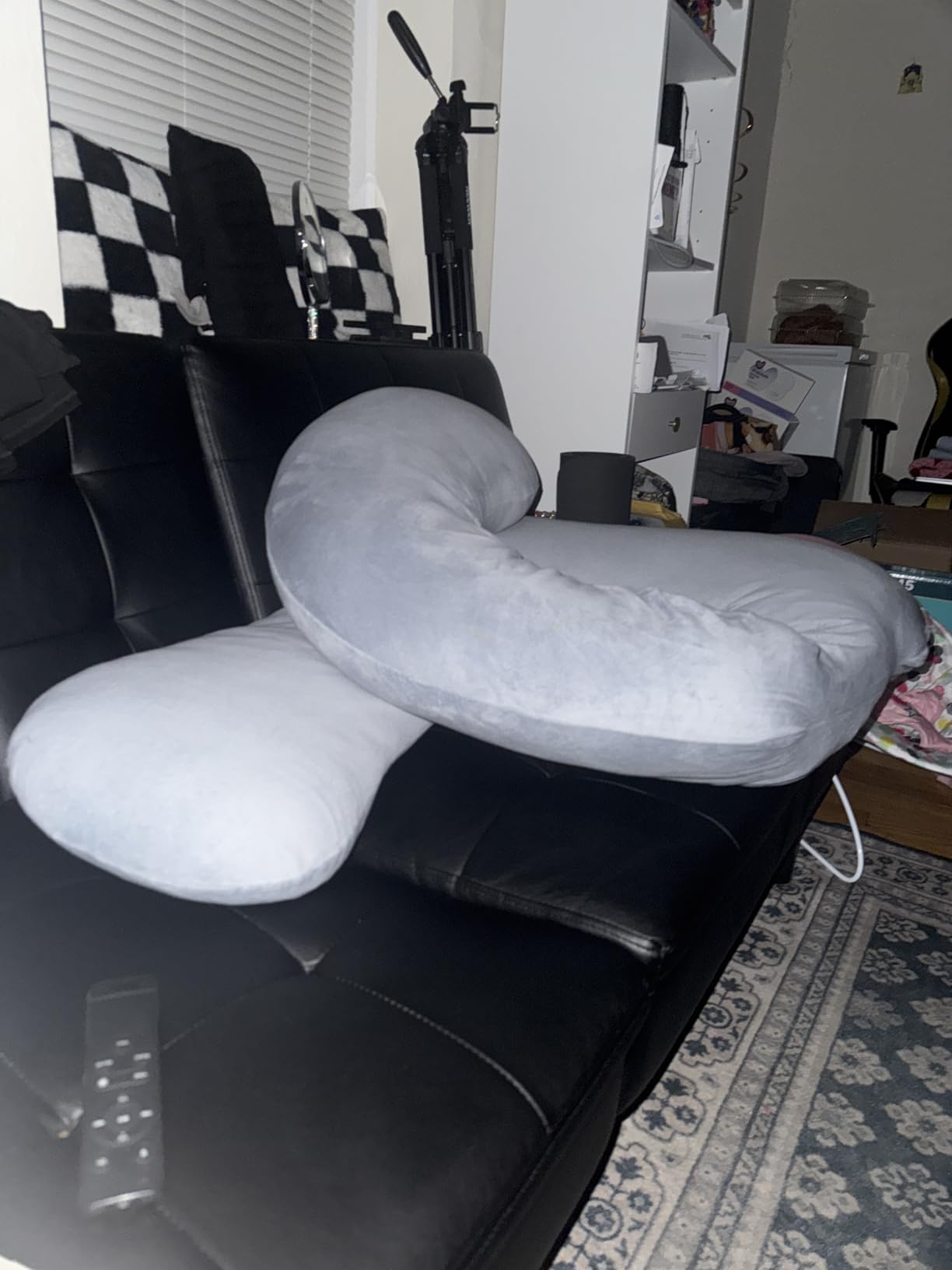 MOON PARK Pregnancy Pillows for Sleeping - 57 Inch U Shaped Full Body Maternity Pillow with Removable Cover - Support for Back, Legs, Belly, Hips customer photo 1