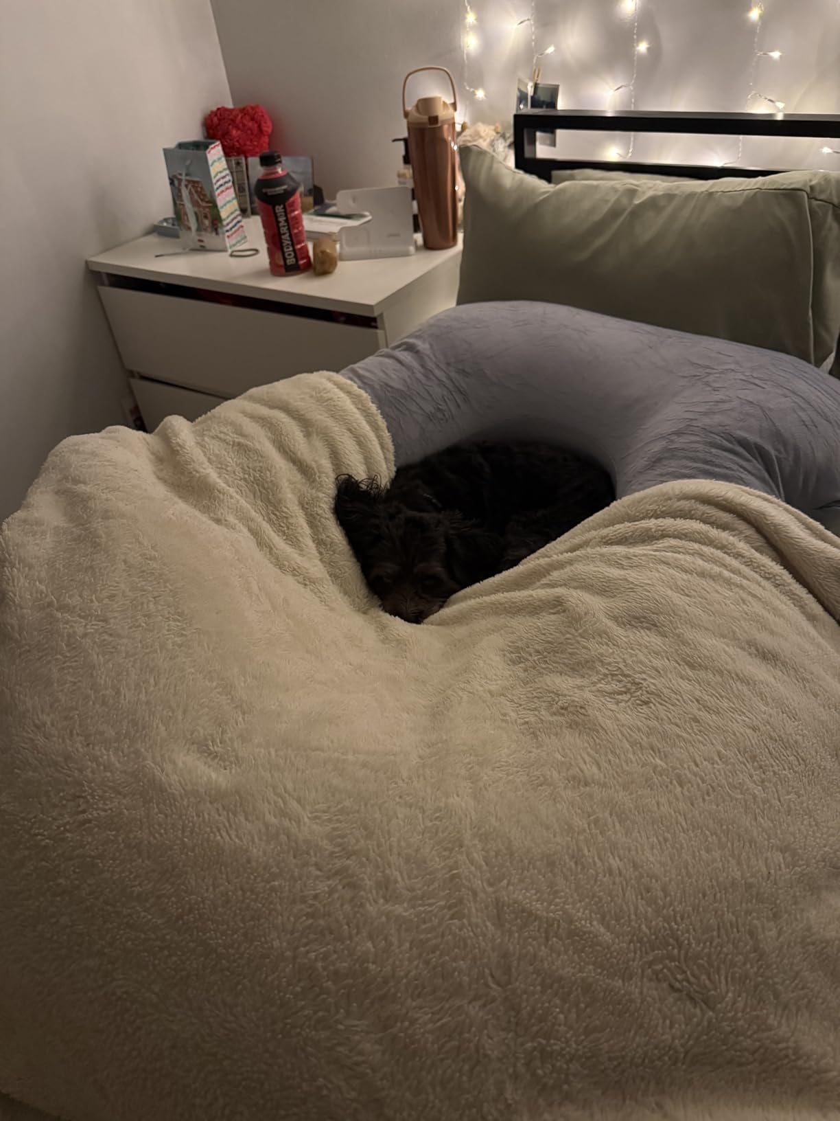 MOON PARK Pregnancy Pillows for Sleeping - 57 Inch U Shaped Full Body Maternity Pillow with Removable Cover - Support for Back, Legs, Belly, Hips - Pregnancy Pillow for Women - Grey customer photo 2