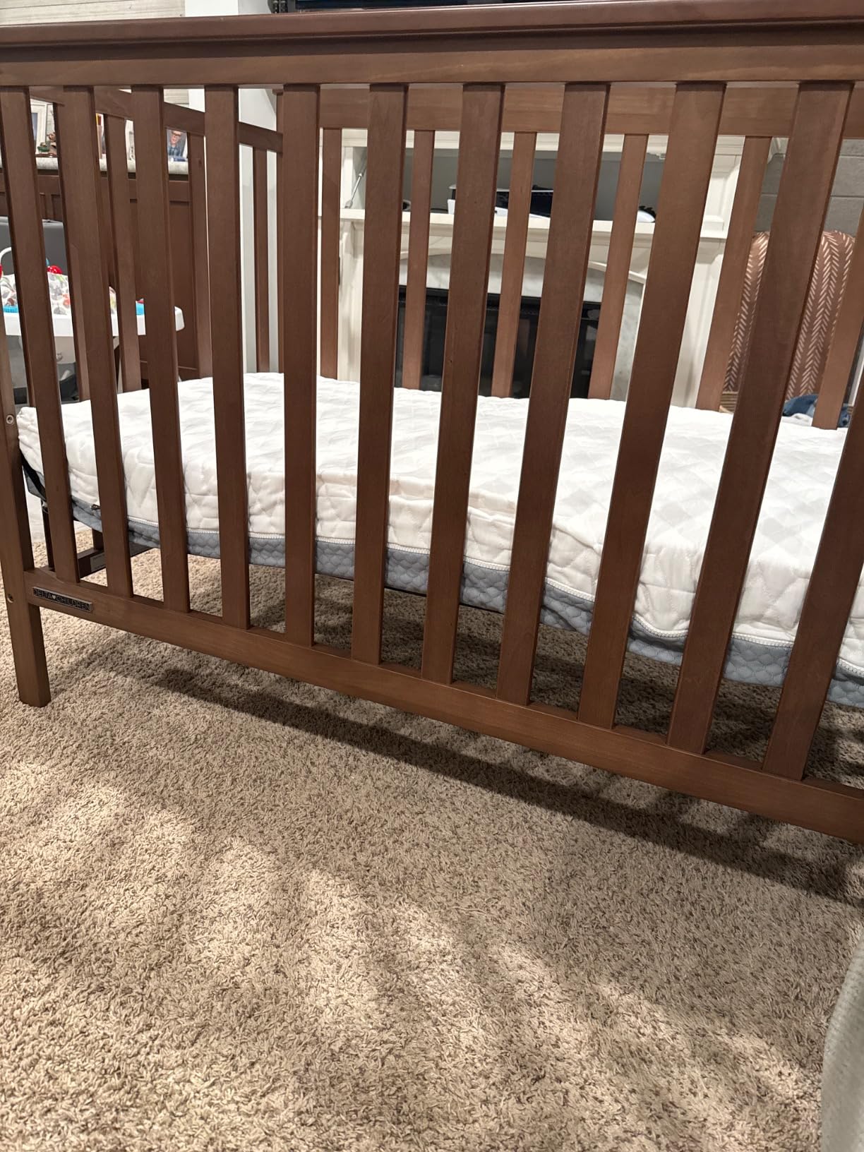 Hiccapop Baby Crib Mattress, Waterproof, Dual Sided Foam Baby Mattress, Firm Side for Babies, Soft Memory Foam Side for Toddlers, Made in USA customer photo 1