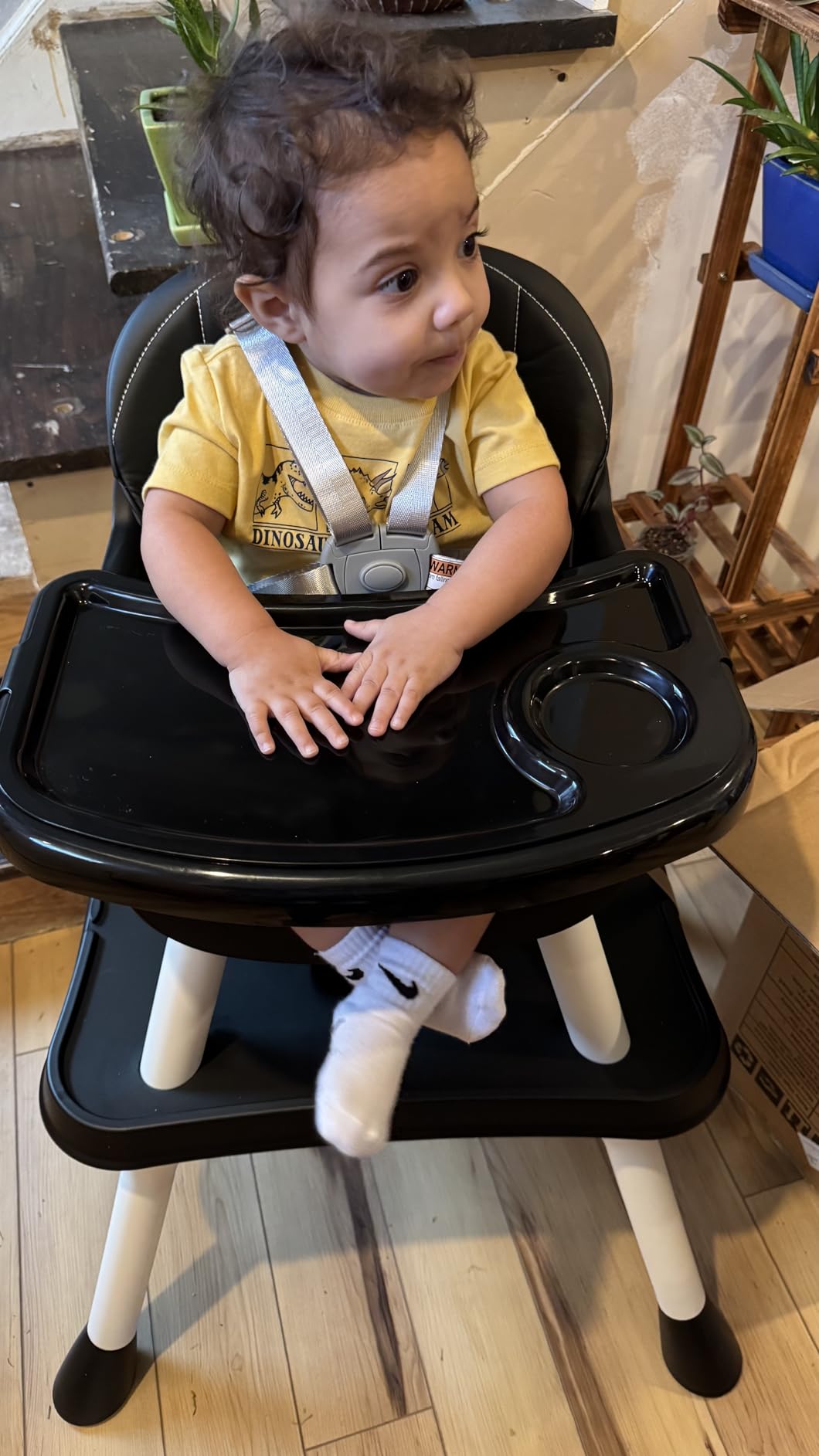 6 in 1 Baby High Chair, Convertible Highchair for Babies and Toddlers (Grey) customer photo 1